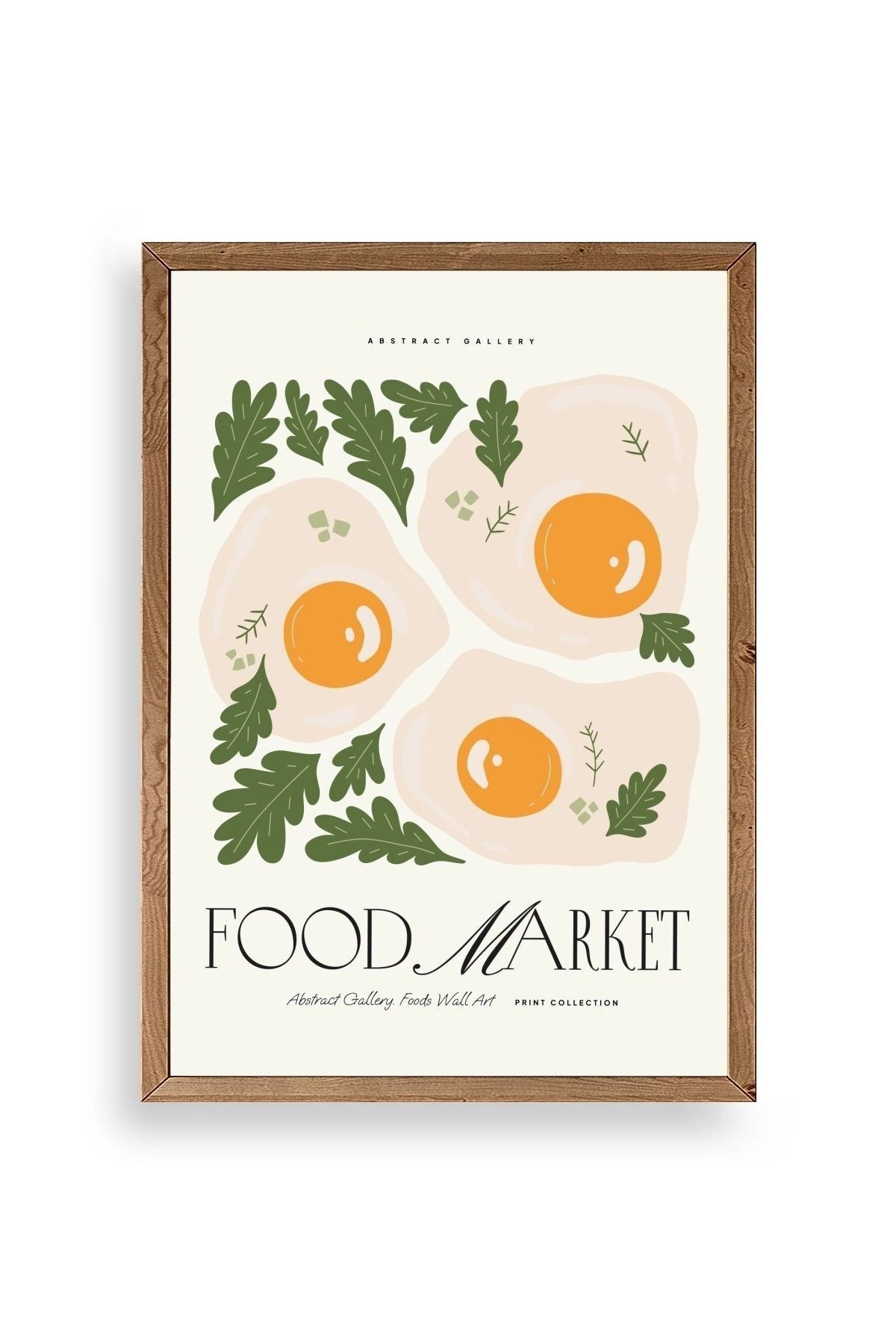 Yumurta Ahşap Çerçeveli Tablo 30 x 42