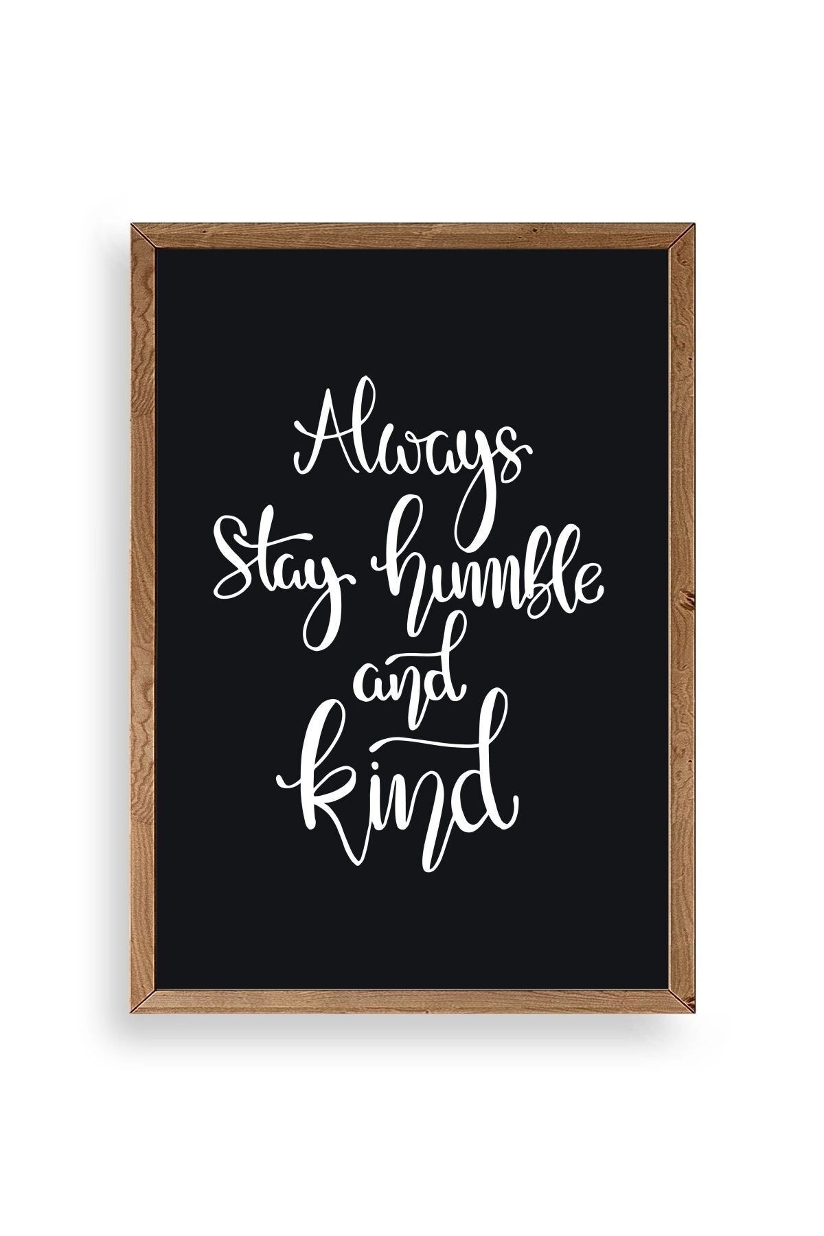 Motto Ahşap Çerçeveli Tablo 17 x 23