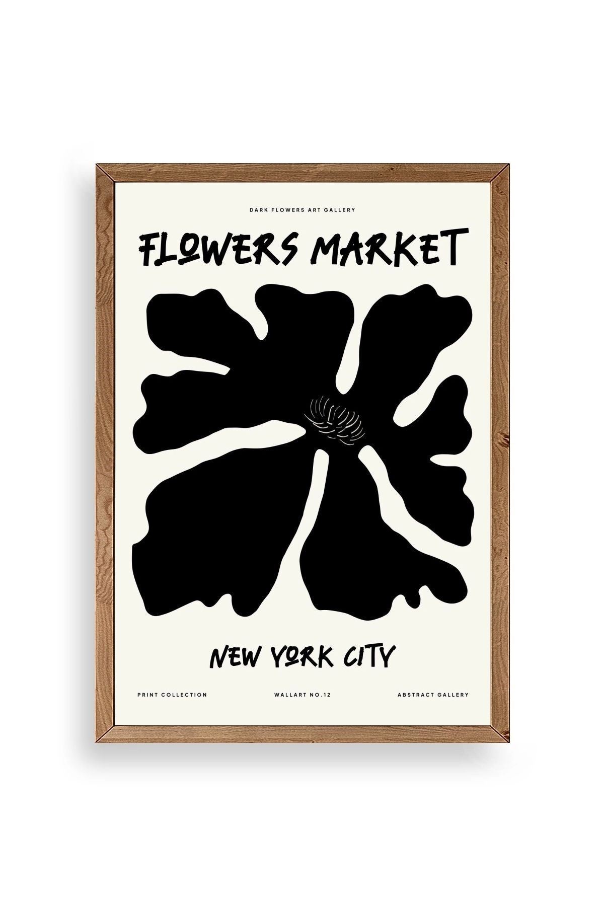 Çiçek Ahşap Çerçeveli Tablo 50 x 70