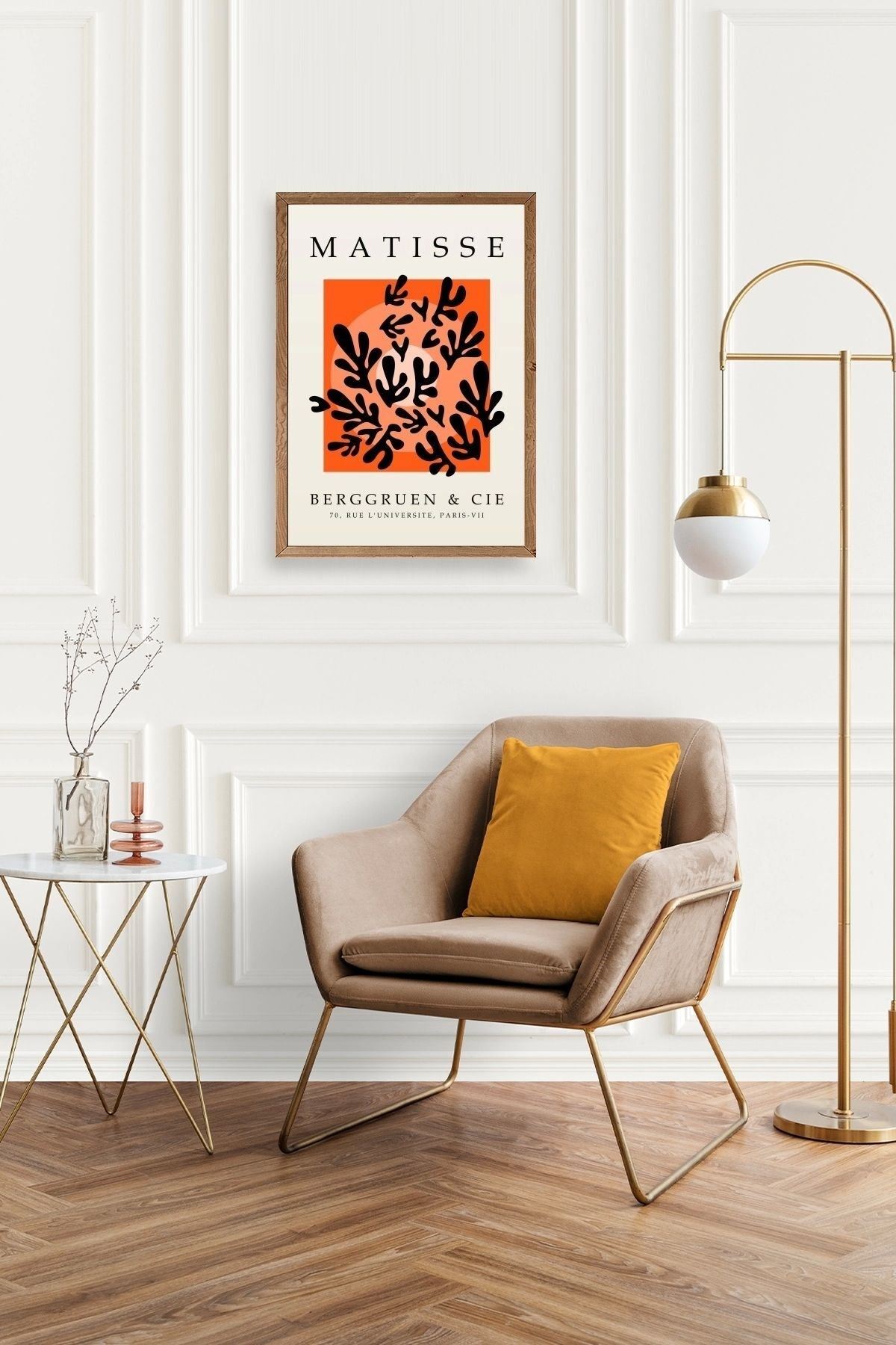 Yapraklar Ahşap Çerçeveli Tablo 23 x 30