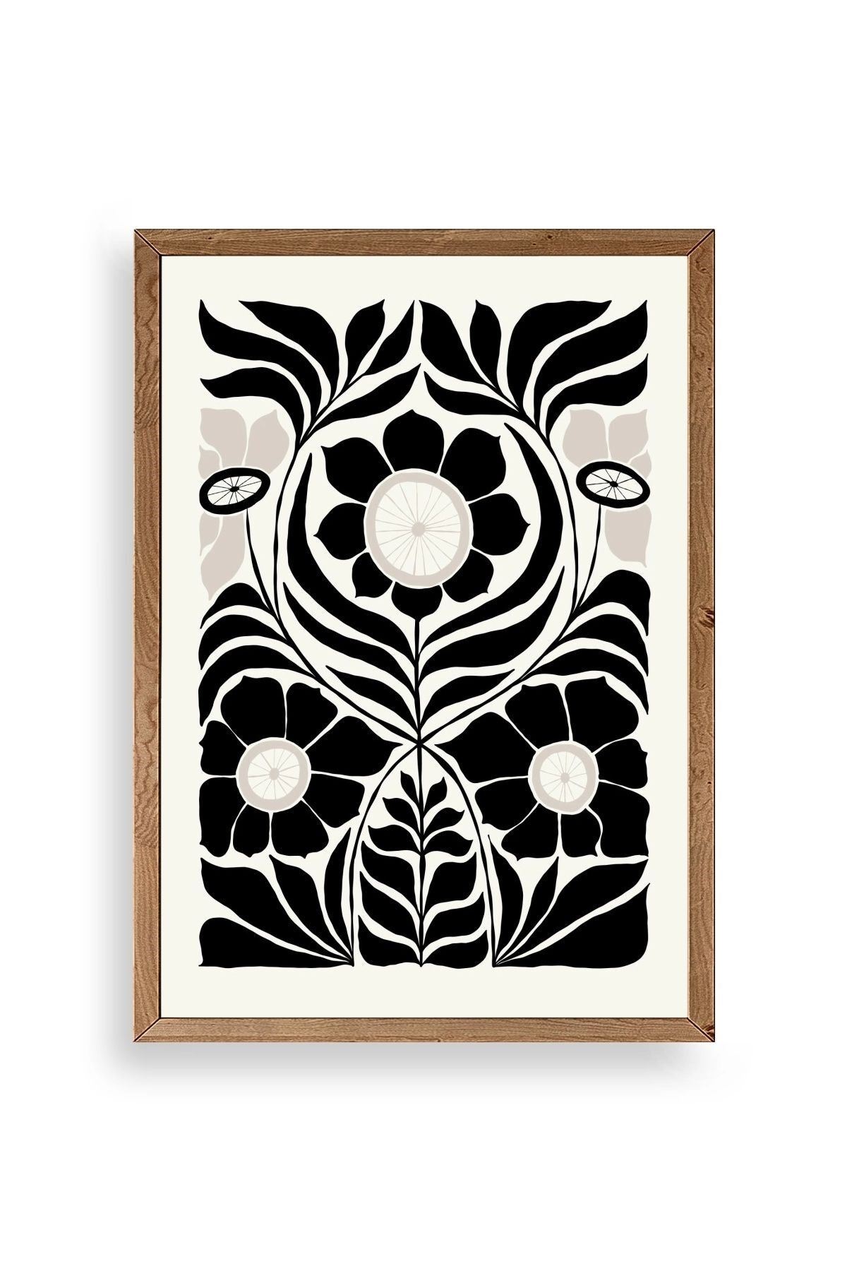 Desen Ahşap Çerçeveli Tablo 50 x 70