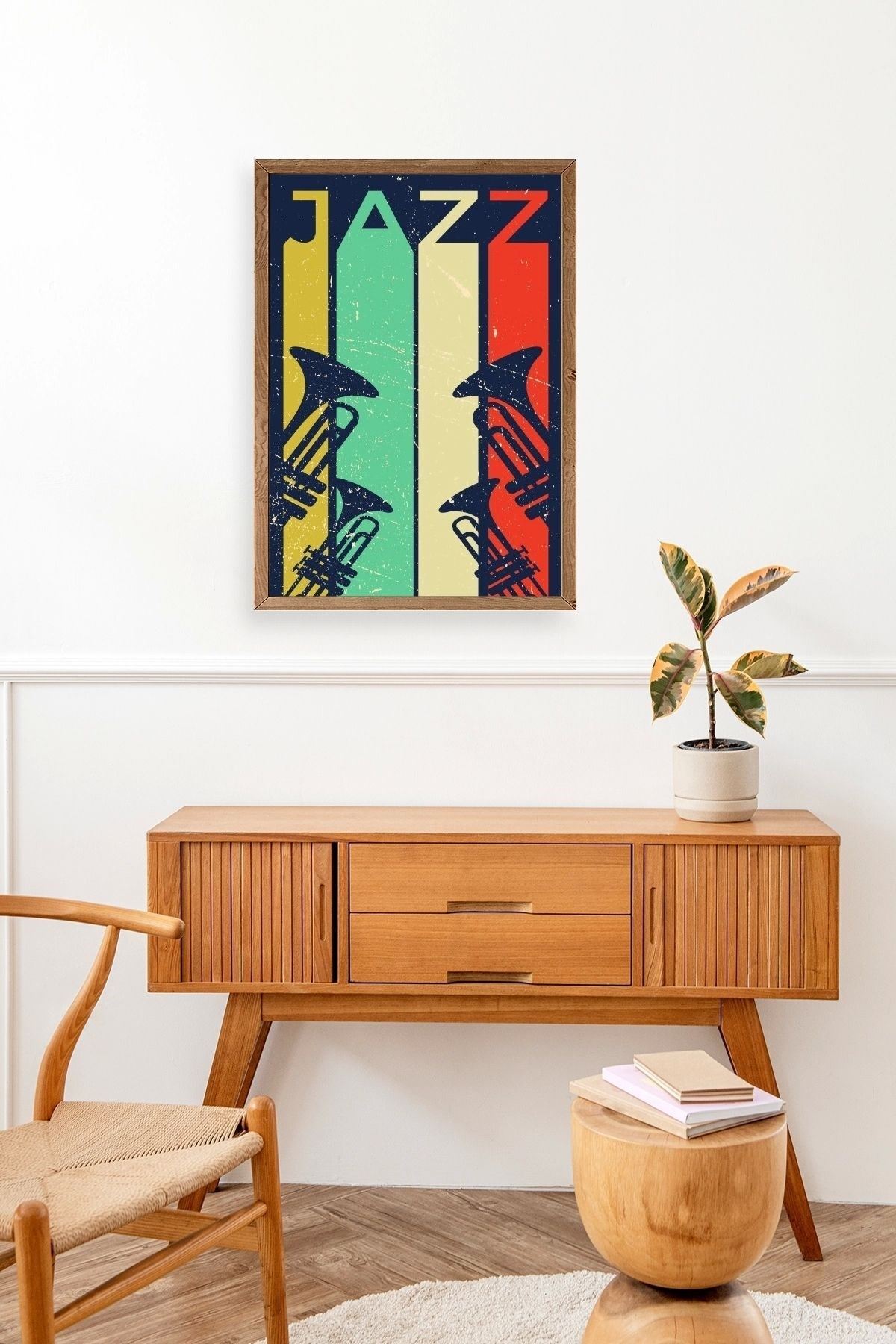 Jazz Ahşap Çerçeveli Tablo 23 x 30