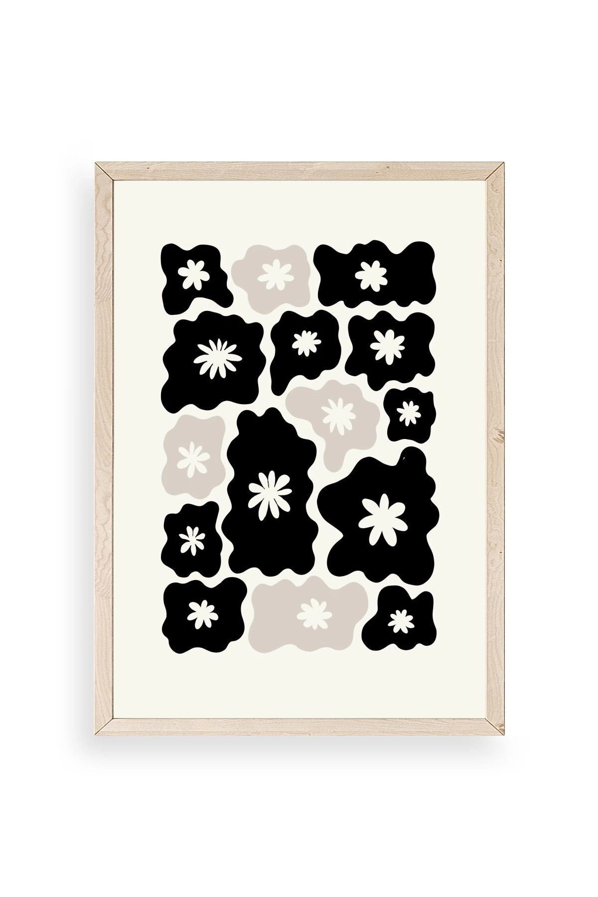 Çiçek Ahşap Çerçeveli Tablo 50 x 70