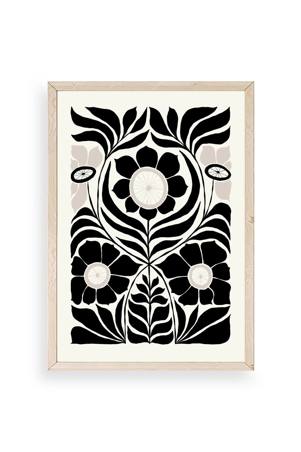 Desen Ahşap Çerçeveli Tablo 50 x 70