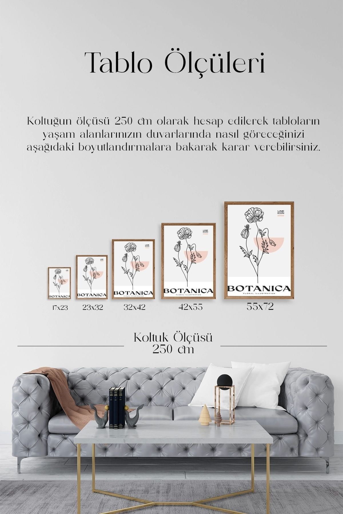 Çiçek Ahşap Çerçeveli Tablo 23 x 30