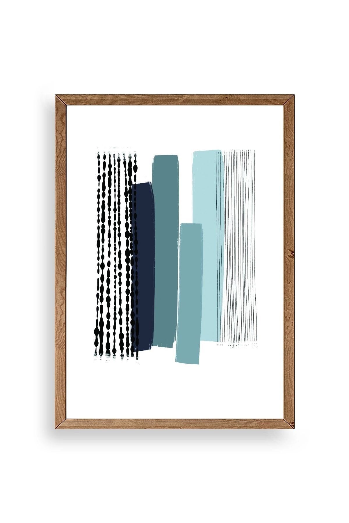 Modern Ahşap Çerçeveli Tablo 23 x 30