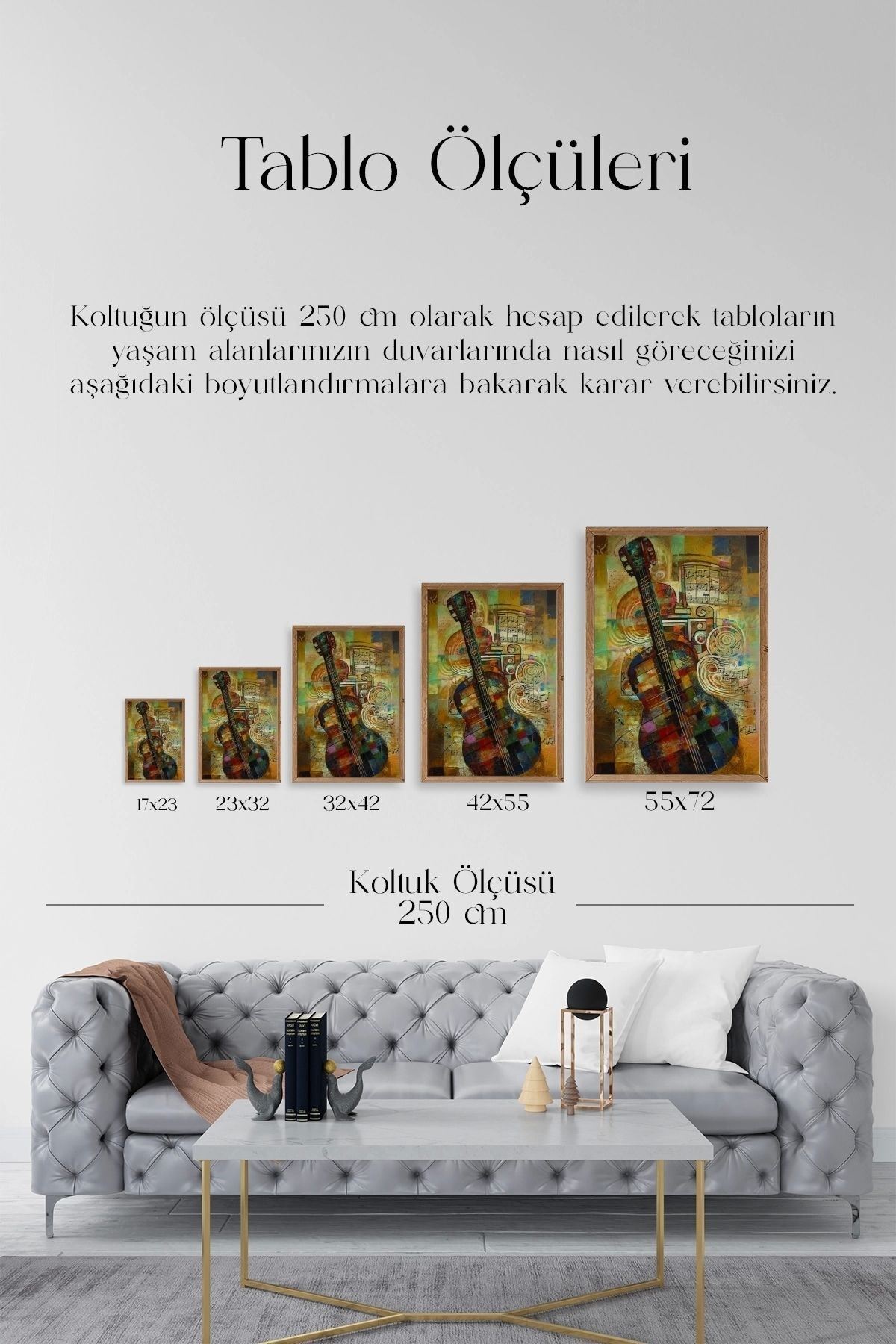 Keman Ahşap Çerçeveli Tablo 50 x 70