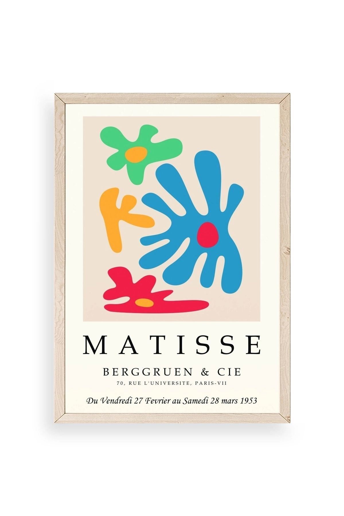 Modern Ahşap Çerçeveli Tablo 23 x 30