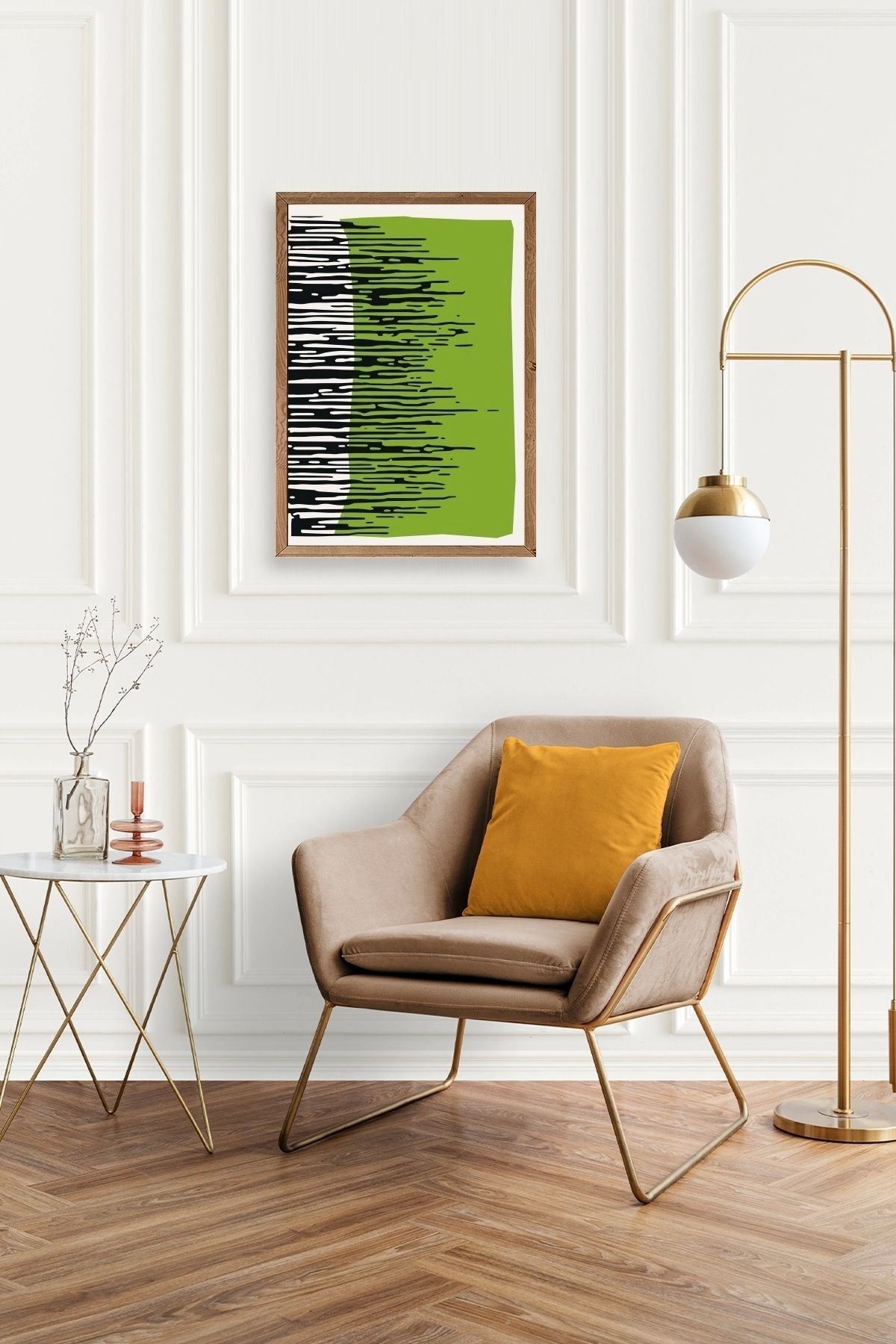 Modern Ahşap Çerçeveli Tablo 23 x 30