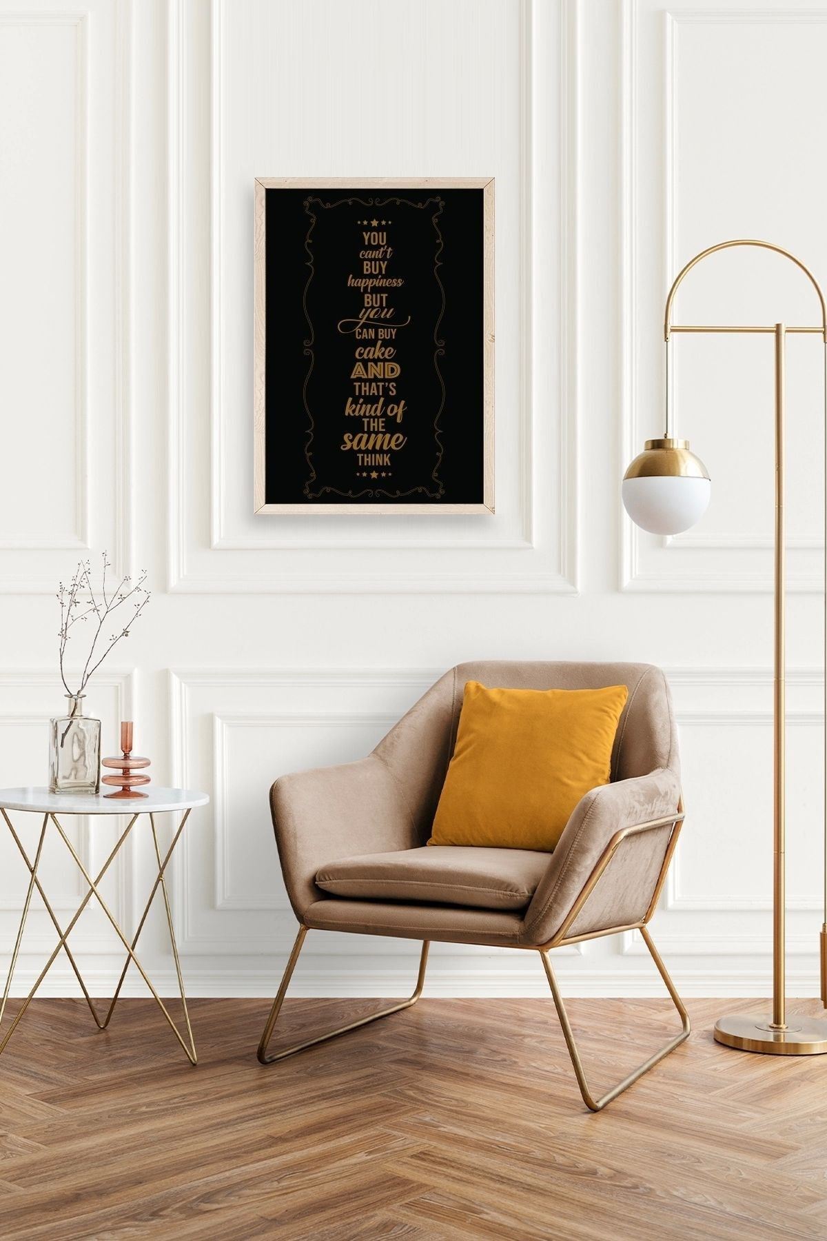 Modern Ahşap Çerçeveli Tablo 50 x 70