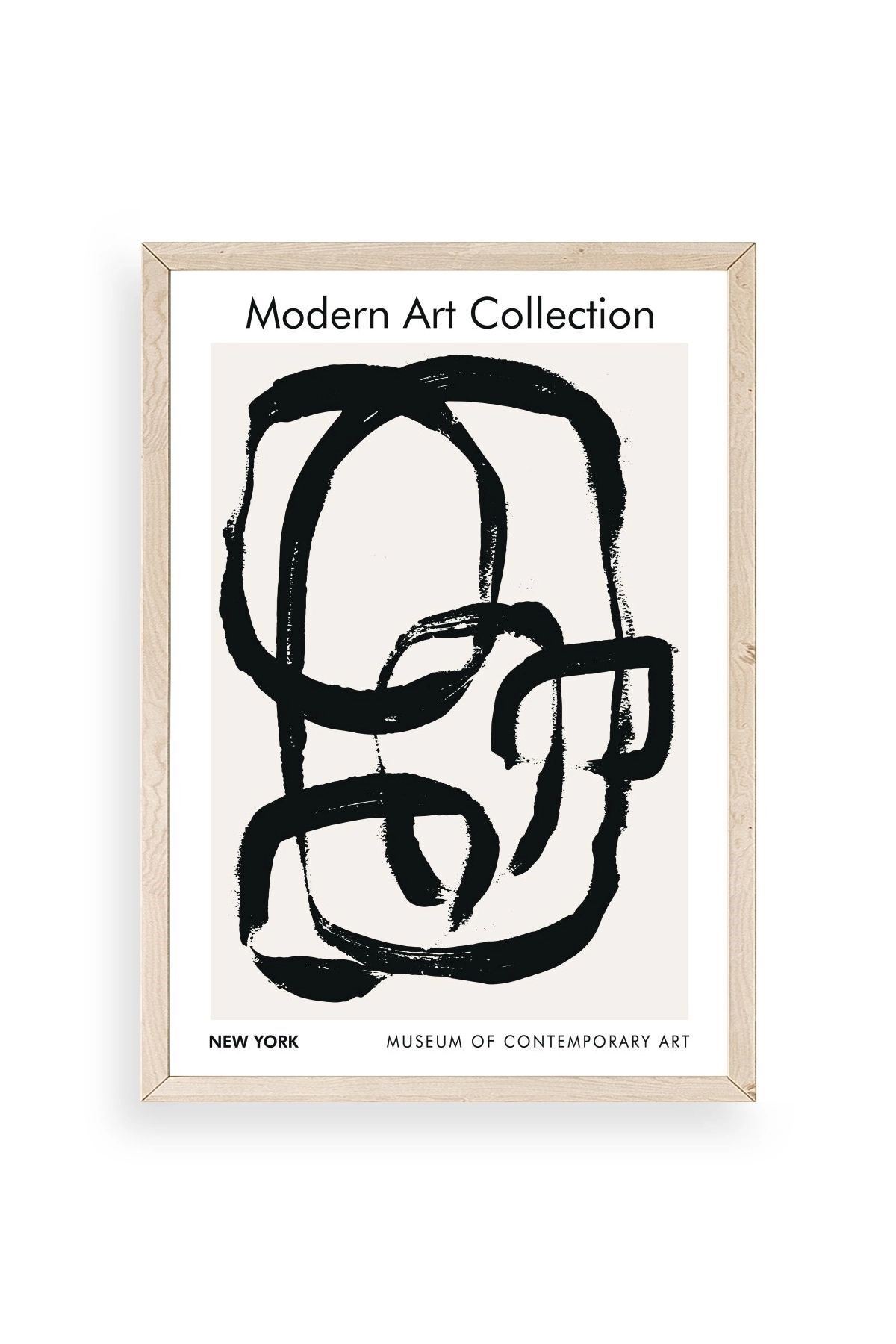 Modern Ahşap Çerçeveli Tablo 17 x 23