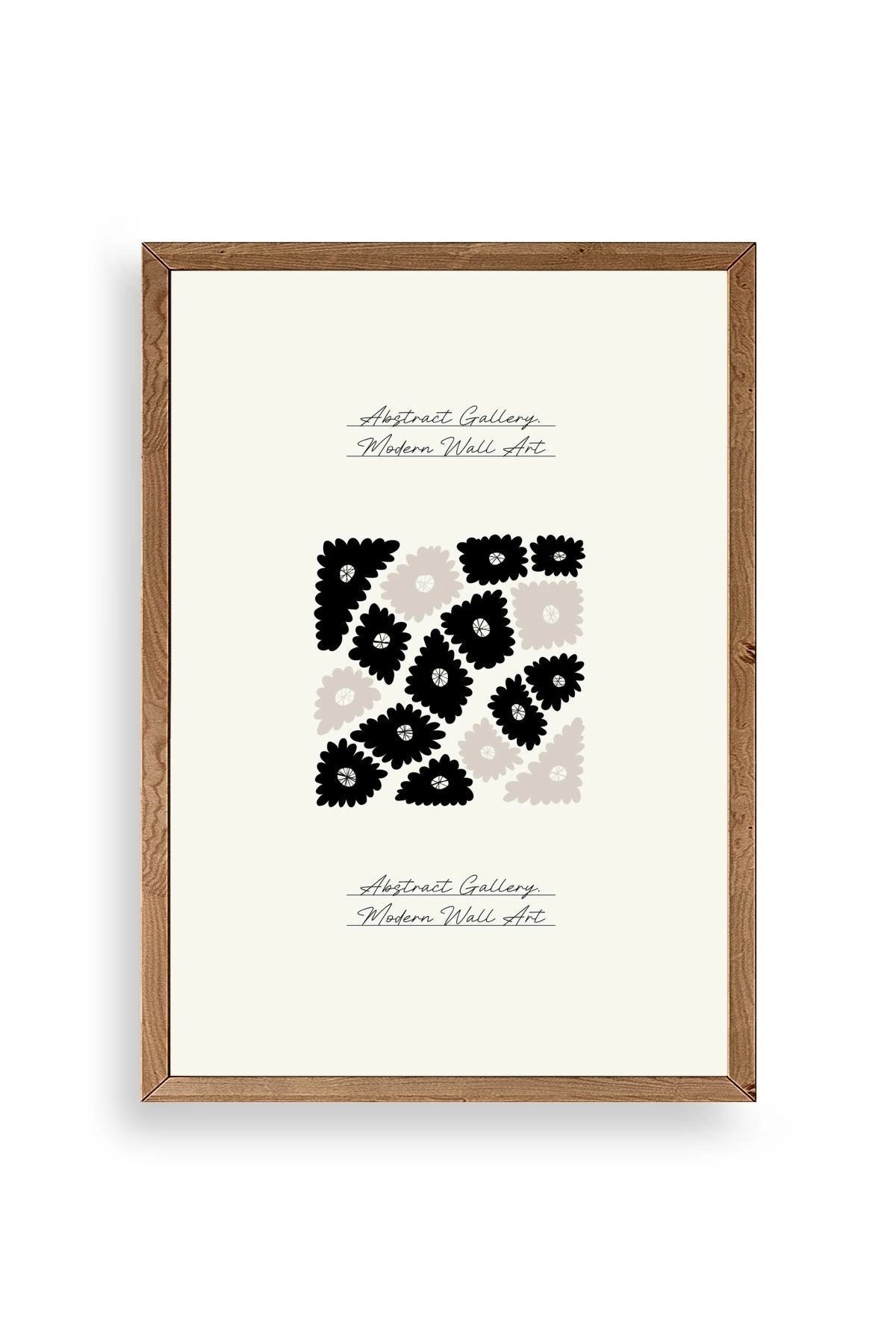 Çiçek Ahşap Çerçeveli Tablo 30 x 42