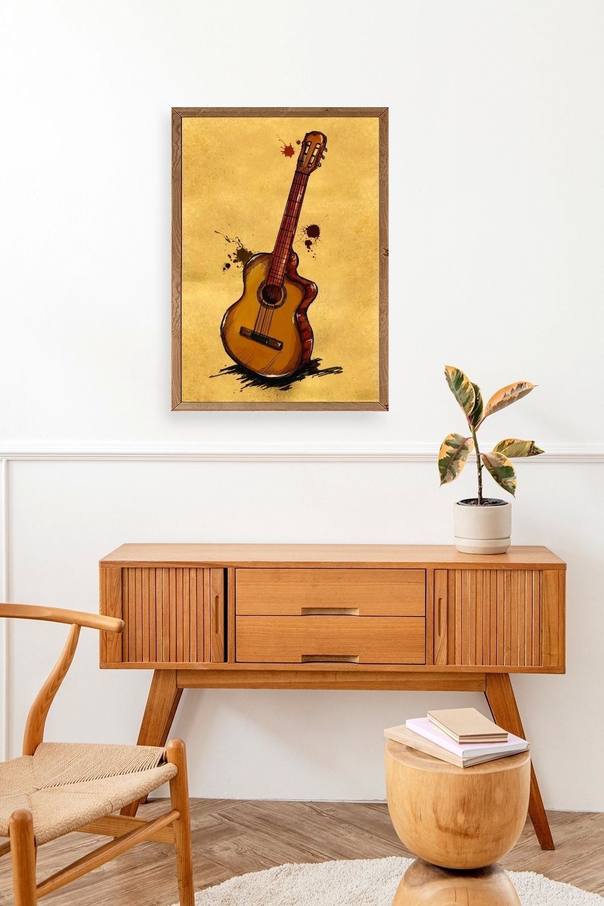 Keman Ahşap Çerçeveli Tablo 17 x 23