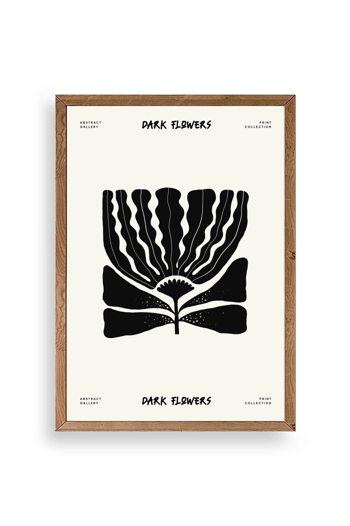 Çiçek Ahşap Çerçeveli Tablo 17 x 23