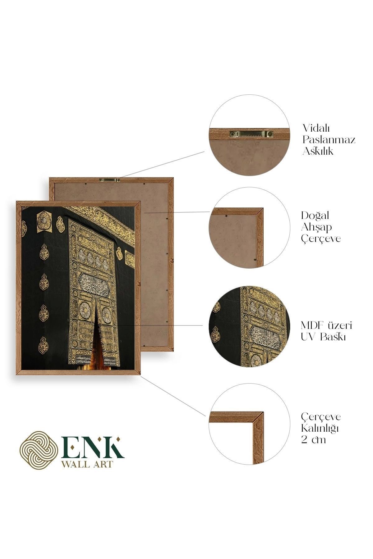 Kabe Ahşap Çerçeveli Tablo 50 x 70