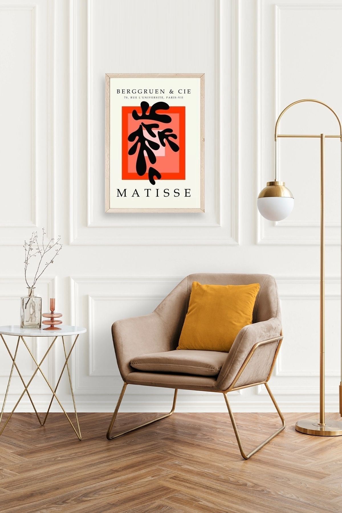 Modern Ahşap Çerçeveli Tablo 30 x 42