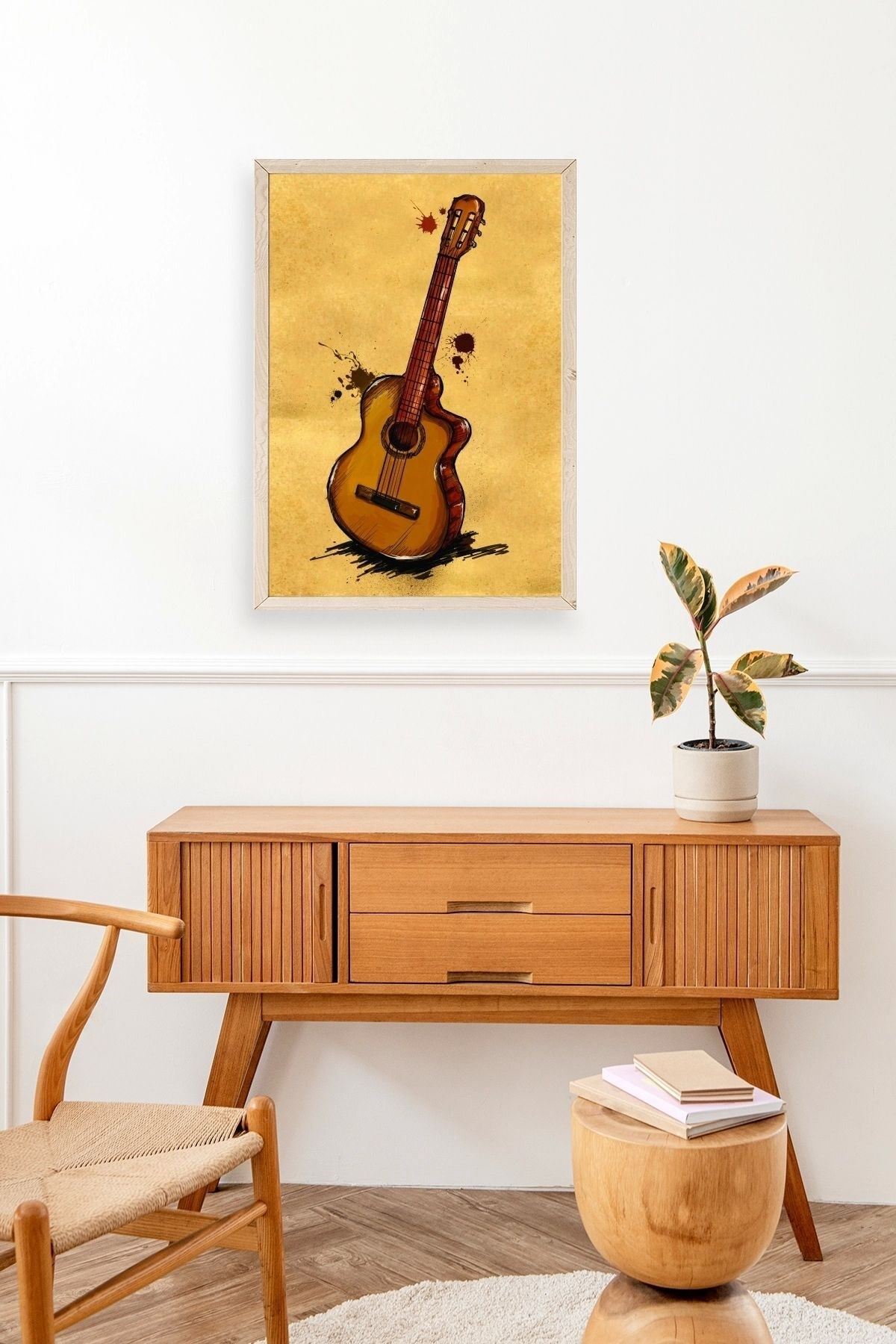 Keman Ahşap Çerçeveli Tablo 23 x 30