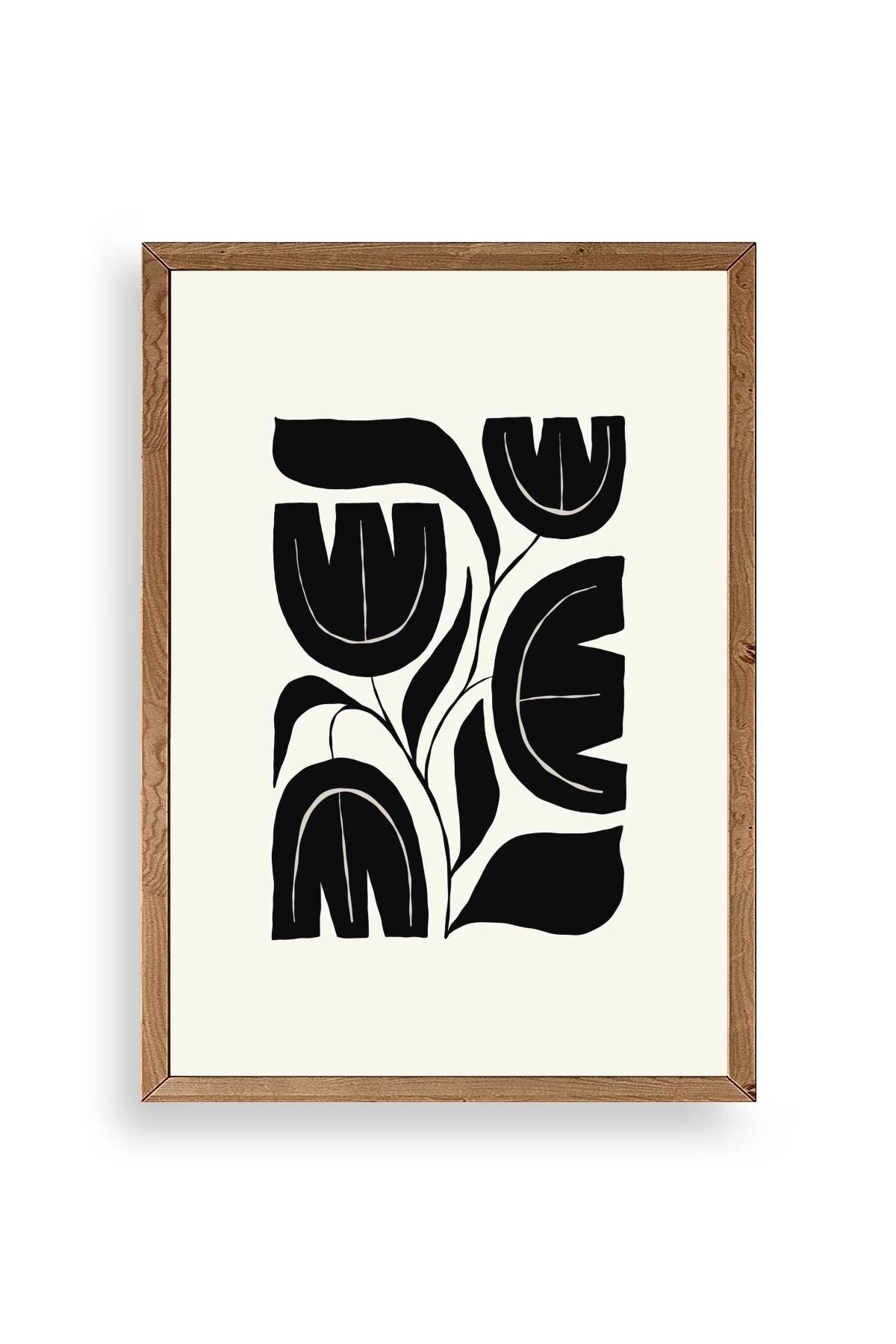 Çiçek Ahşap Çerçeveli Tablo 23 x 30