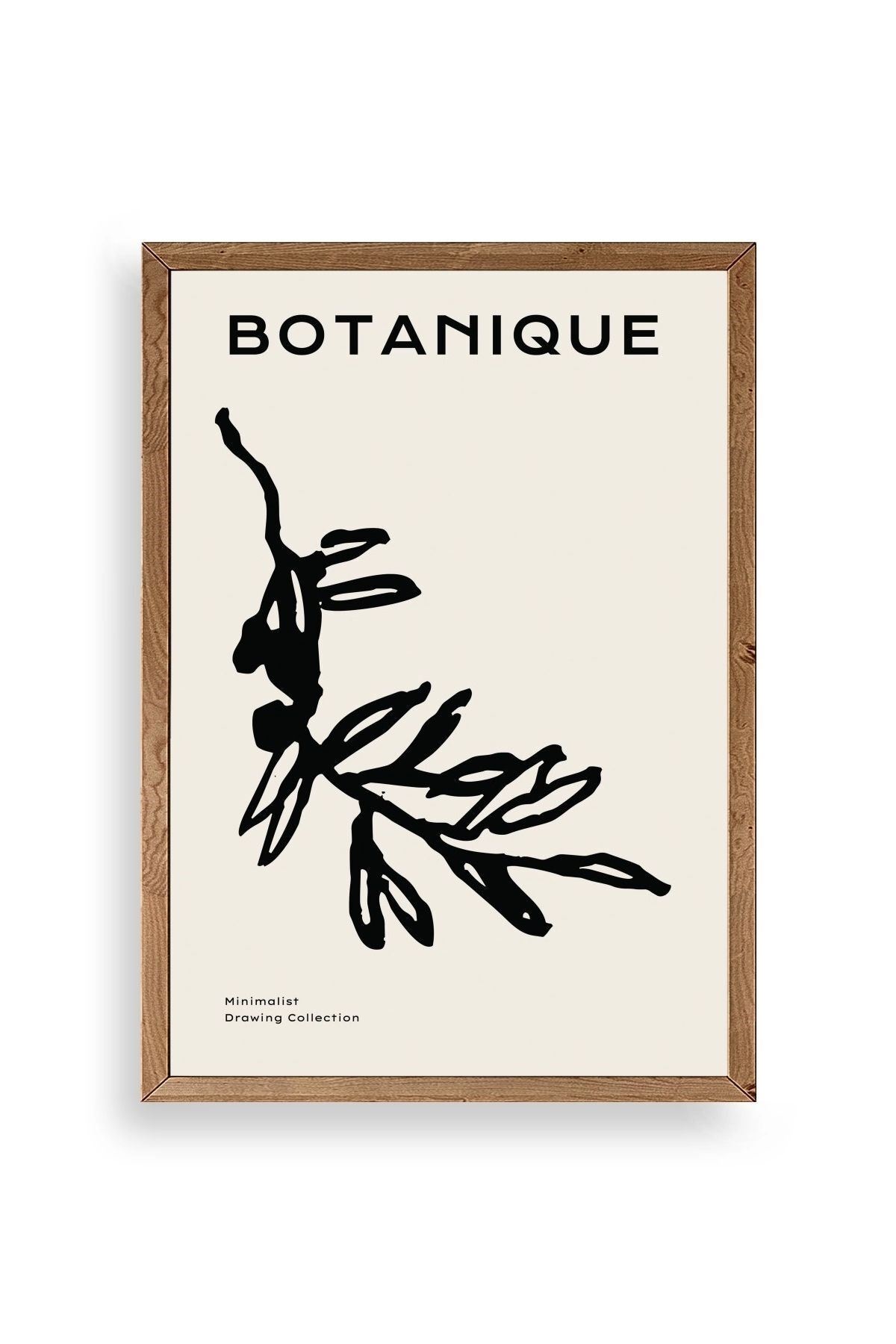 Yaprak Ahşap Çerçeveli Tablo 17 x 23