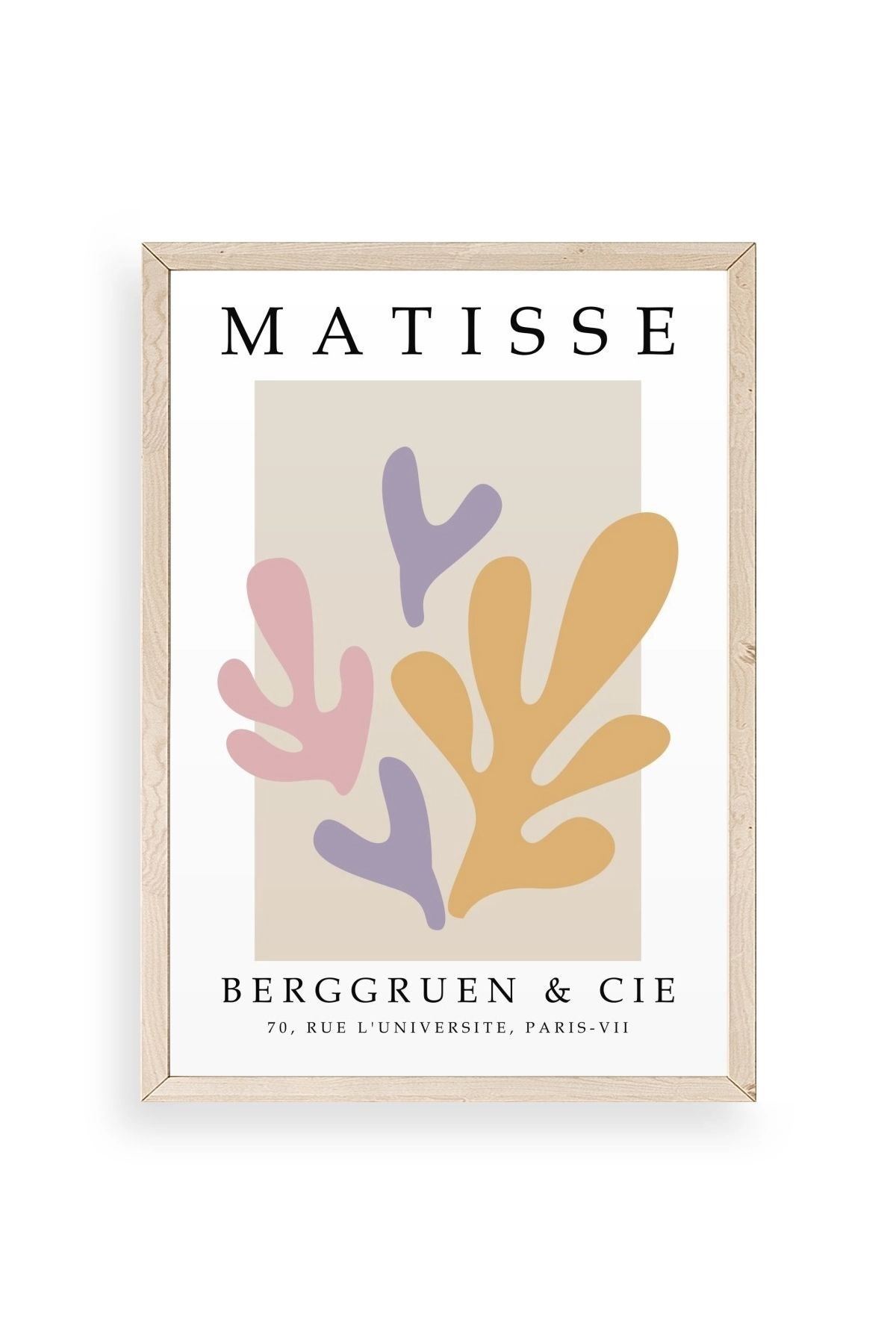 Soyut Ahşap Çerçeveli Tablo 23 x 30