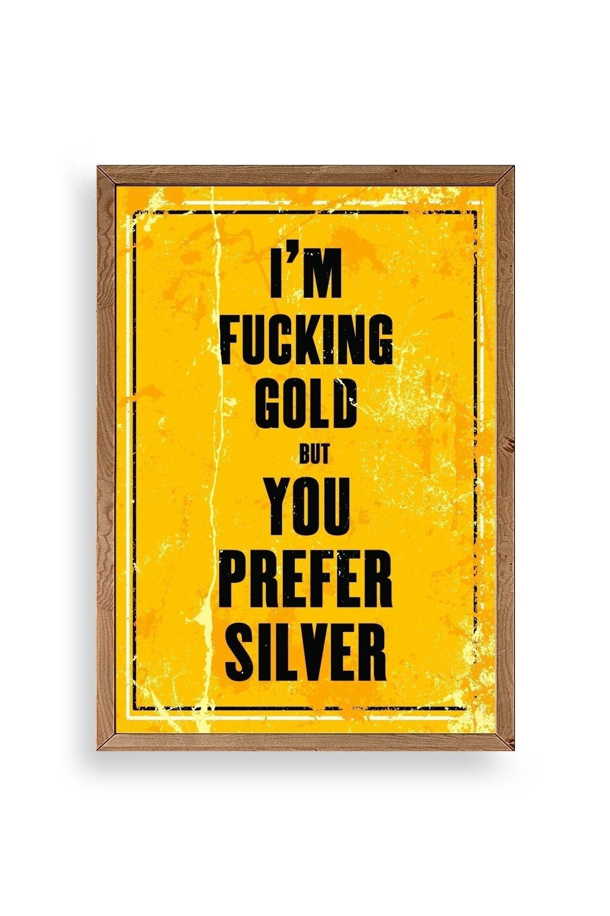 Motto Ahşap Çerçeveli Tablo 23 x 30