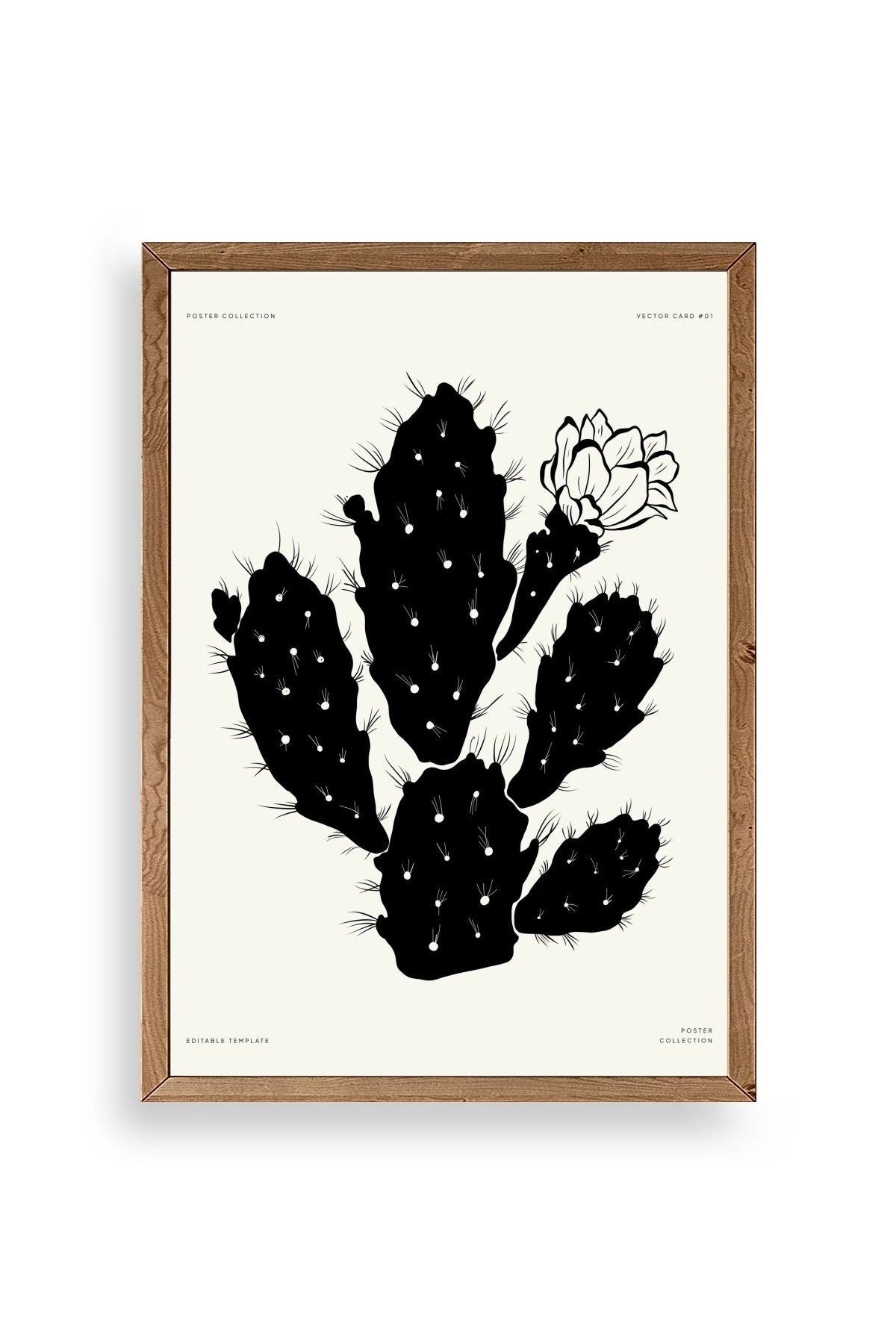 Çiçek Ahşap Çerçeveli Tablo 23 x 30