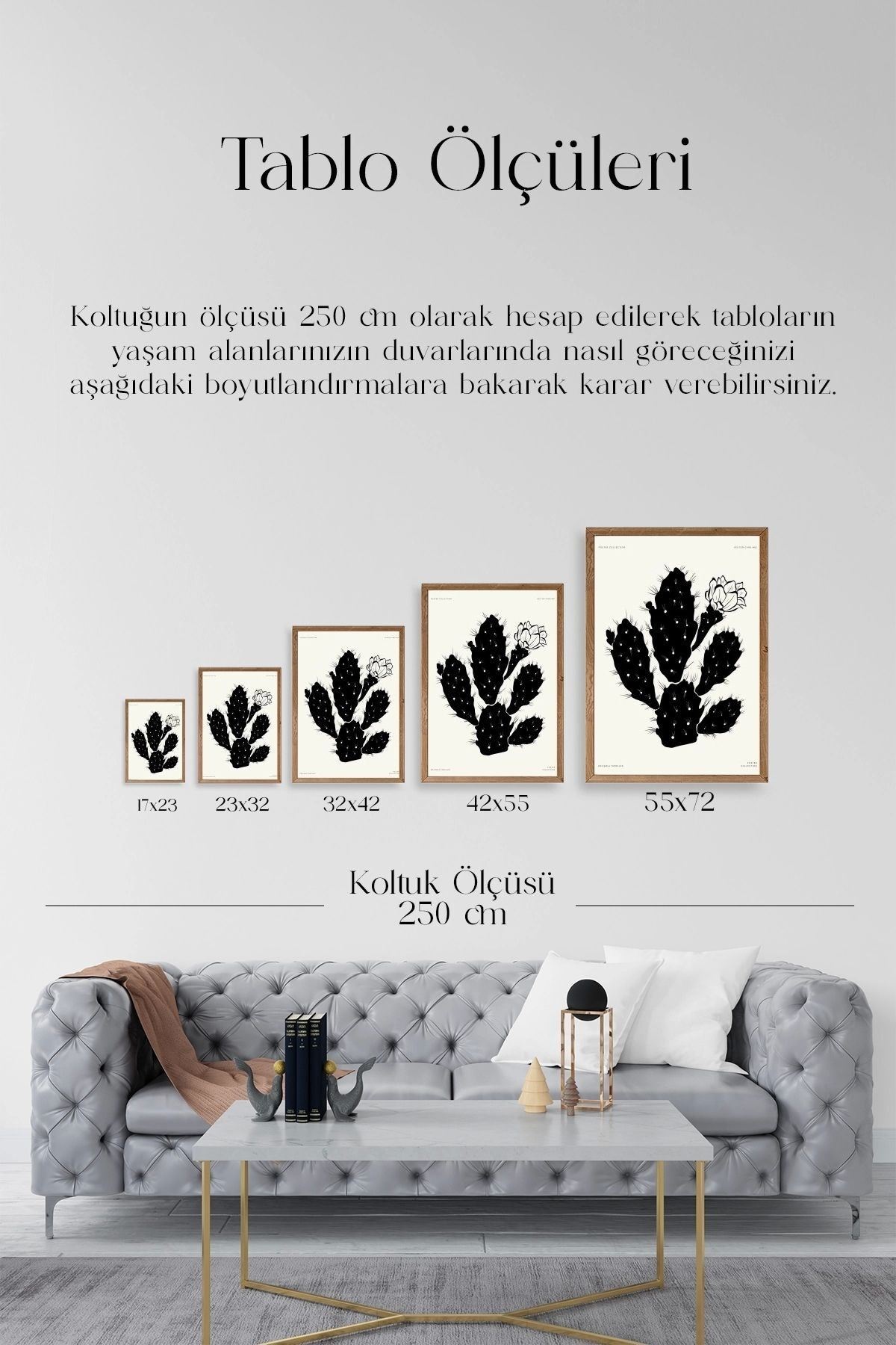 Çiçek Ahşap Çerçeveli Tablo 50 x 70