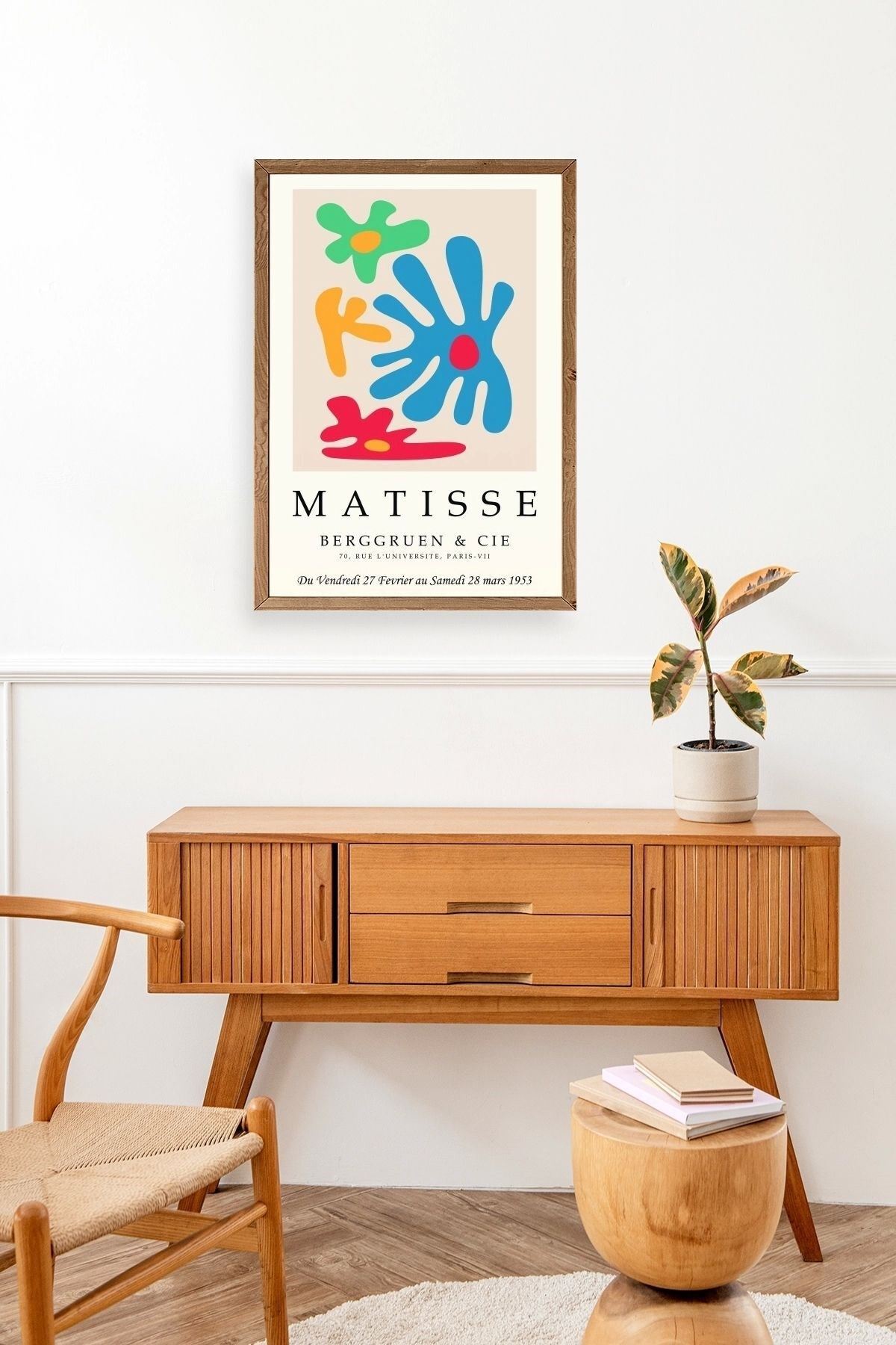 Modern Ahşap Çerçeveli Tablo 50 x 70