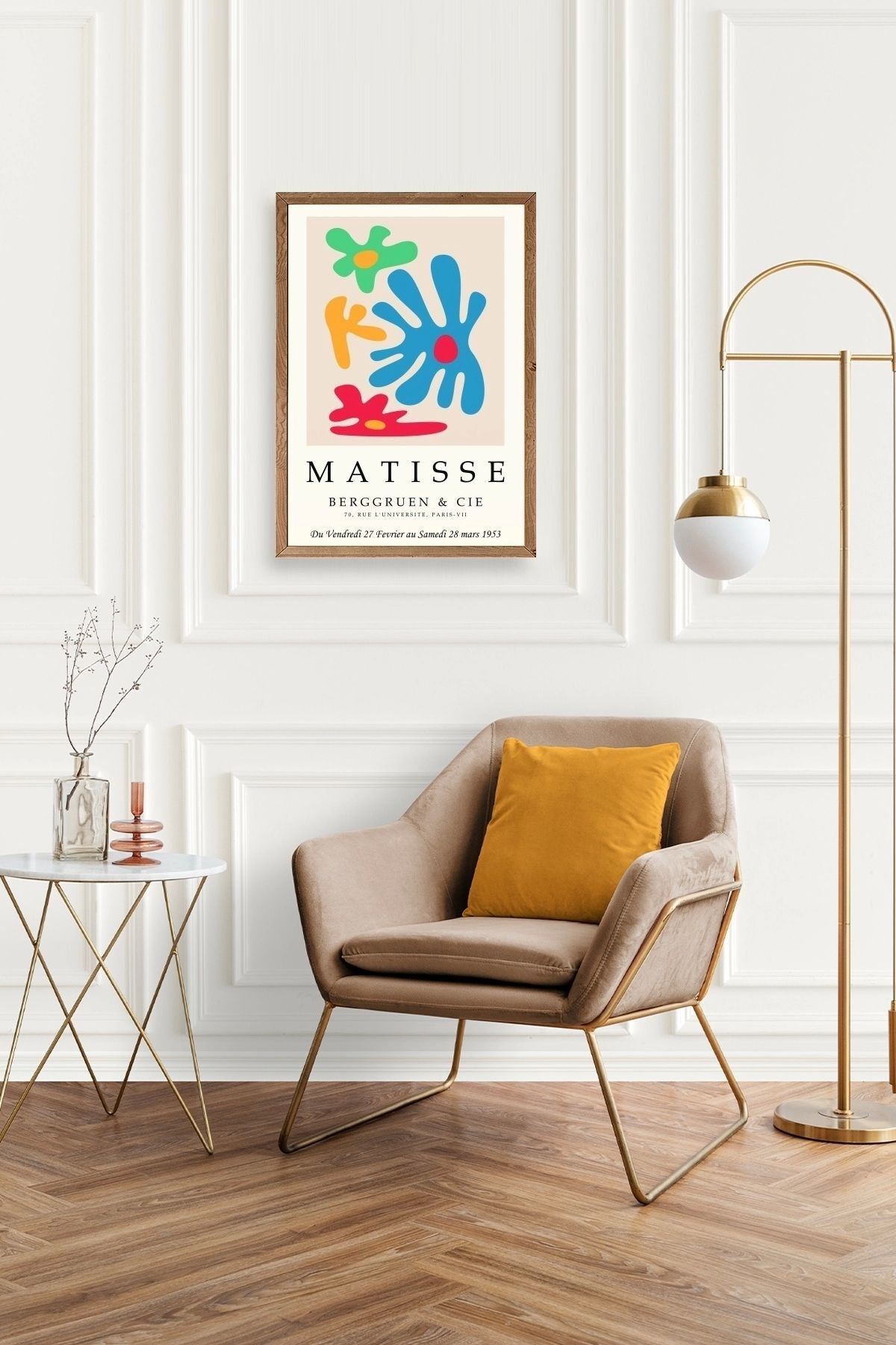 Modern Ahşap Çerçeveli Tablo 23 x 30