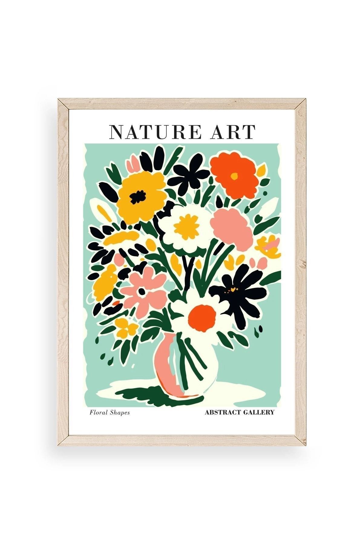 Çiçek Ahşap Çerçeveli Tablo 23 x 30