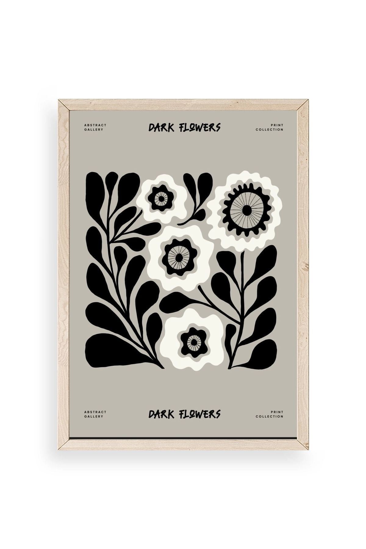 Çiçek Ahşap Çerçeveli Tablo 30 x 42