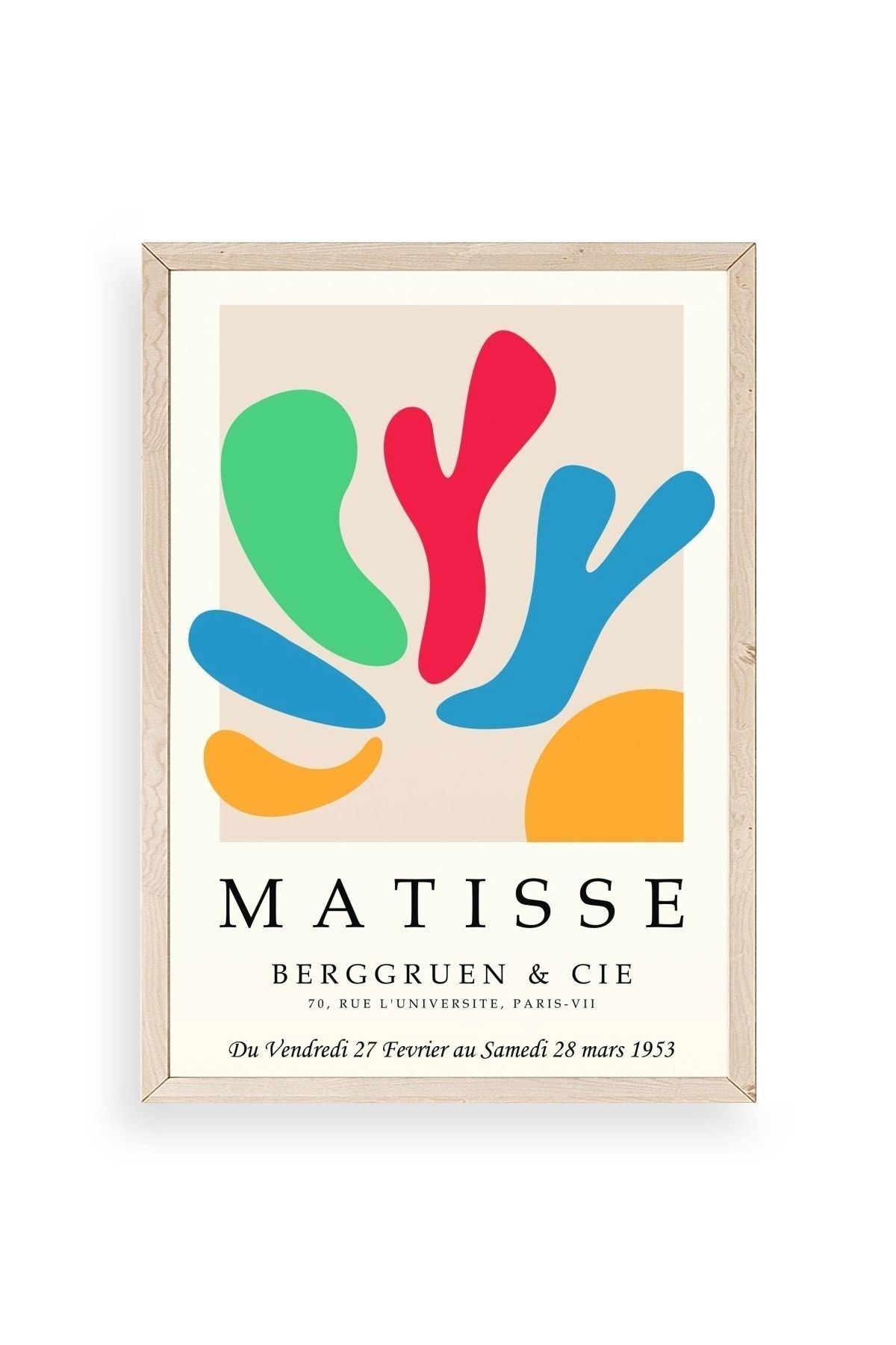 Modern Ahşap Çerçeveli Tablo 30 x 42