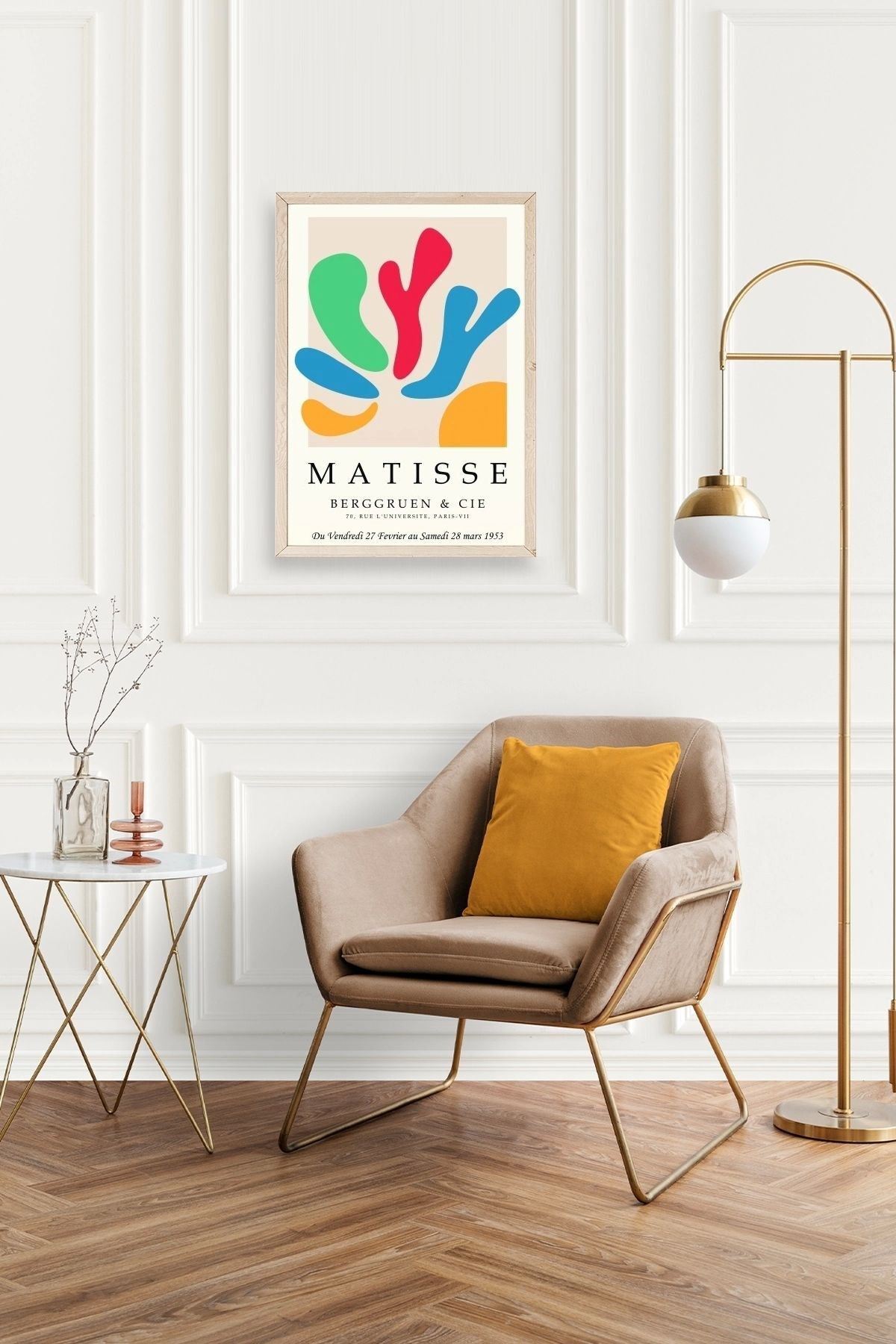 Modern Ahşap Çerçeveli Tablo 30 x 42