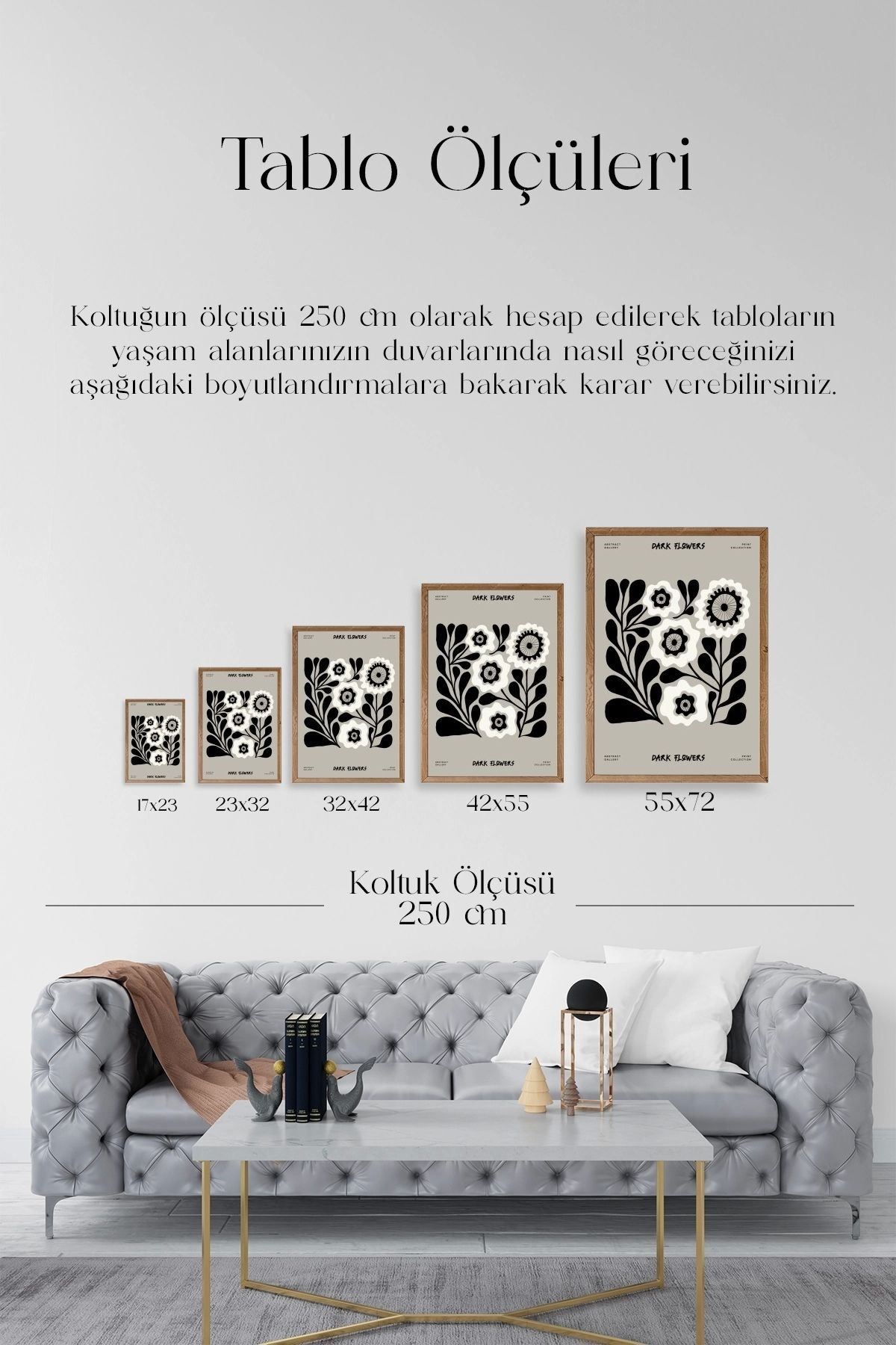 Çiçek Ahşap Çerçeveli Tablo 23 x 30