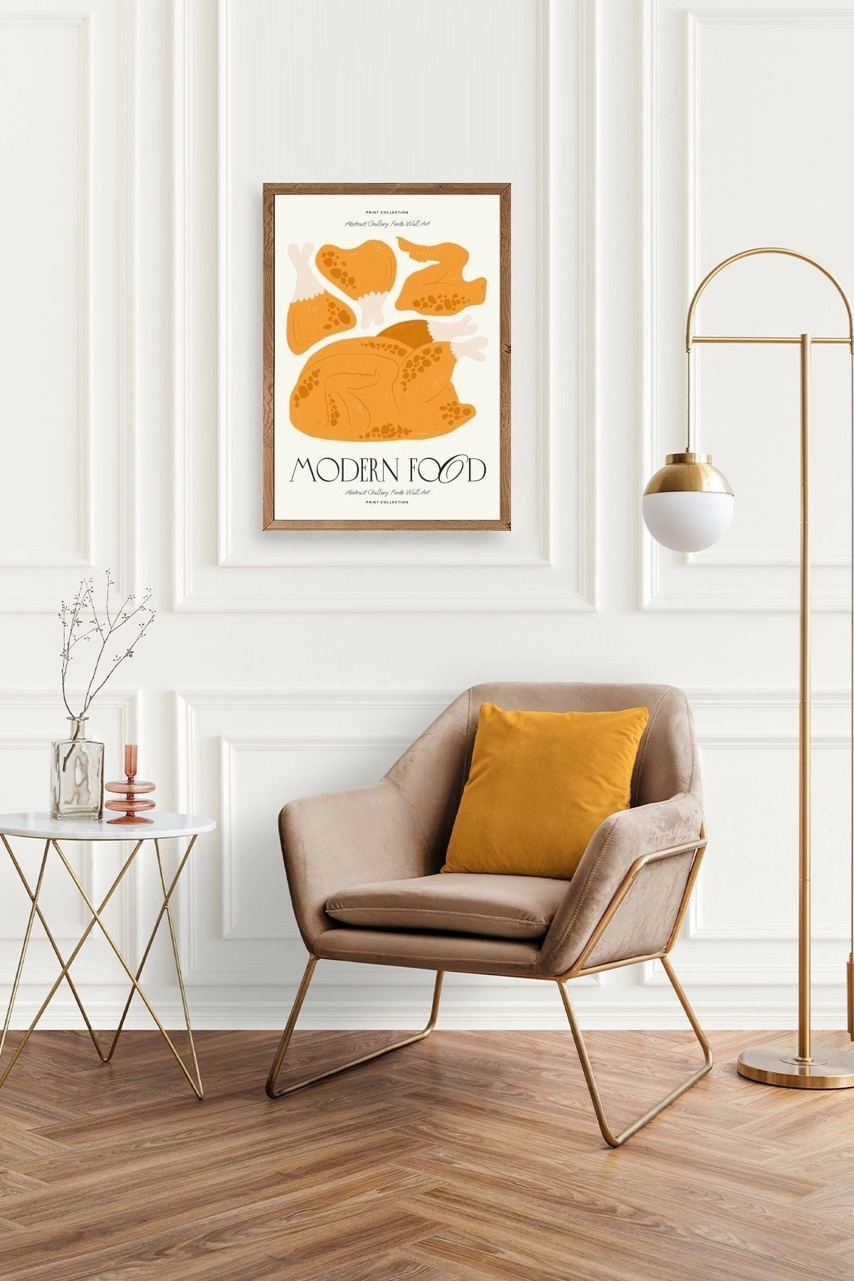 Tavuk Ahşap Çerçeveli Tablo 50 x 70