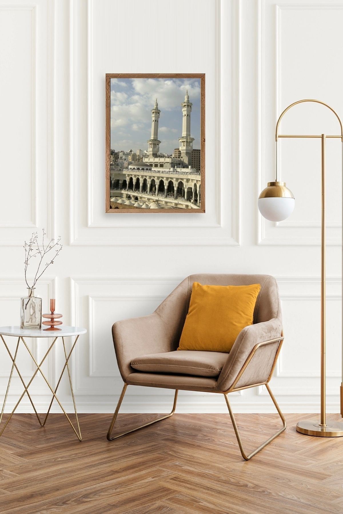 Kabe Camii Ahşap Çerçeveli Tablo 17 x 23