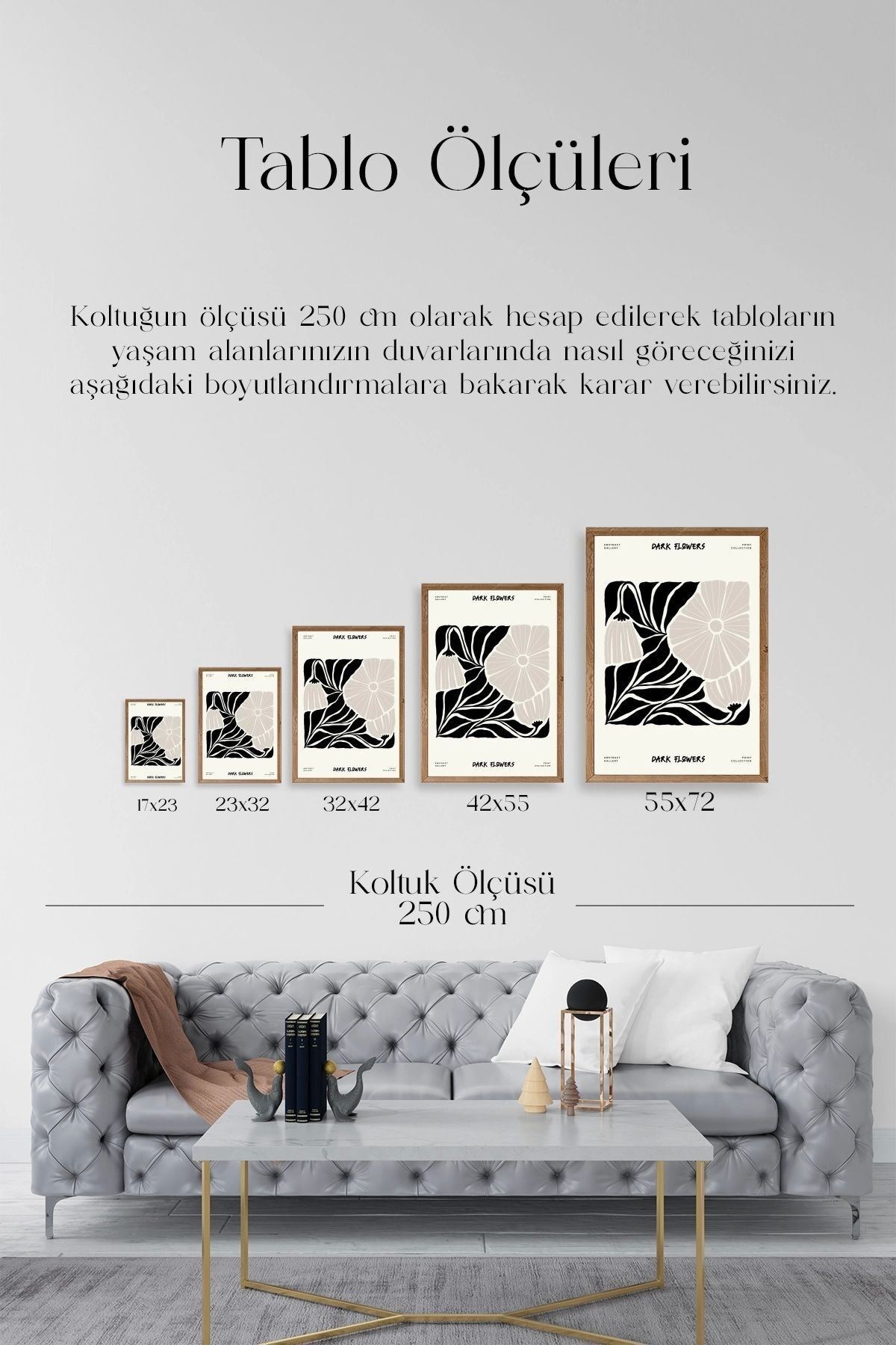Çiçek Ahşap Çerçeveli Tablo 17 x 23