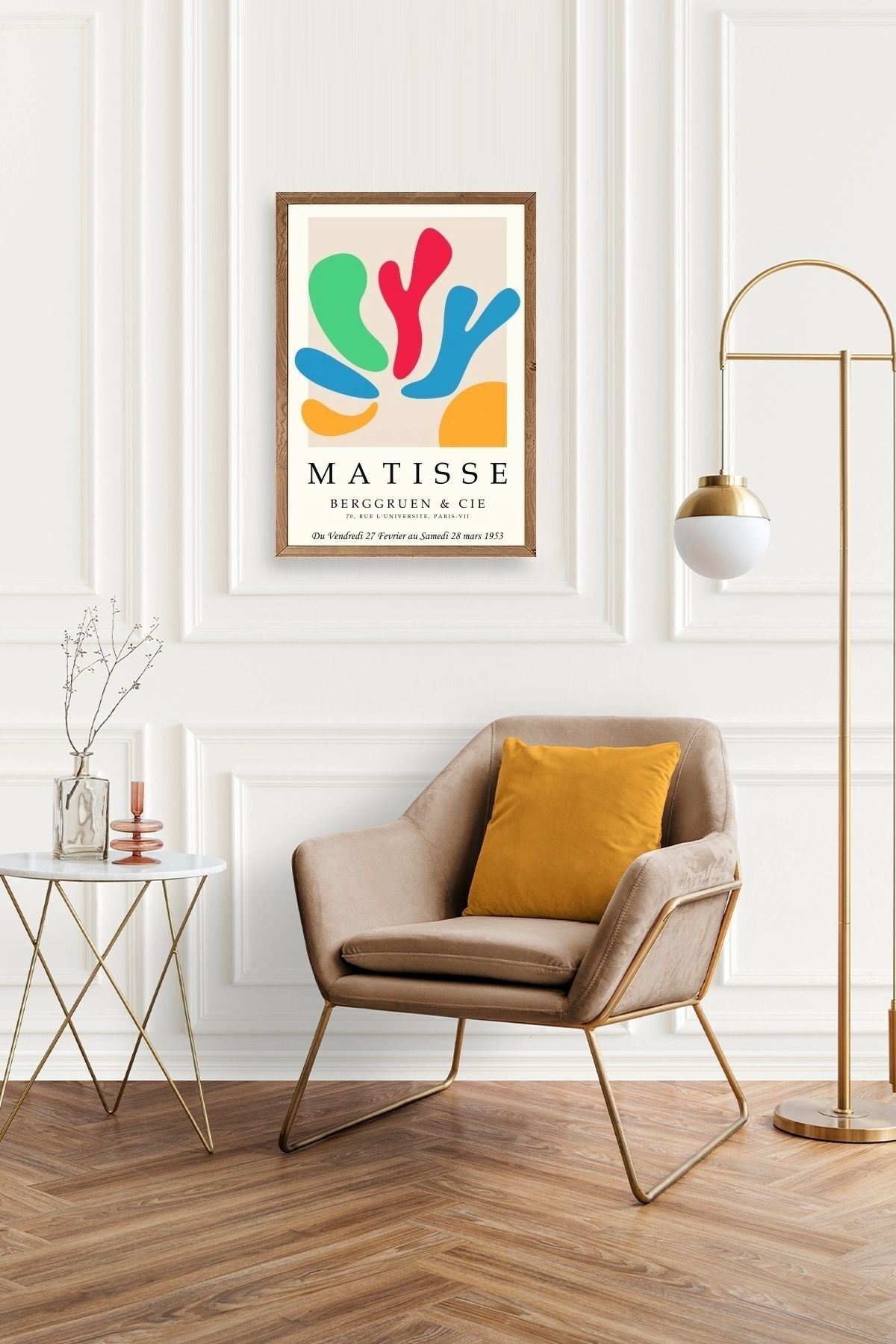 Modern Ahşap Çerçeveli Tablo 23 x 30