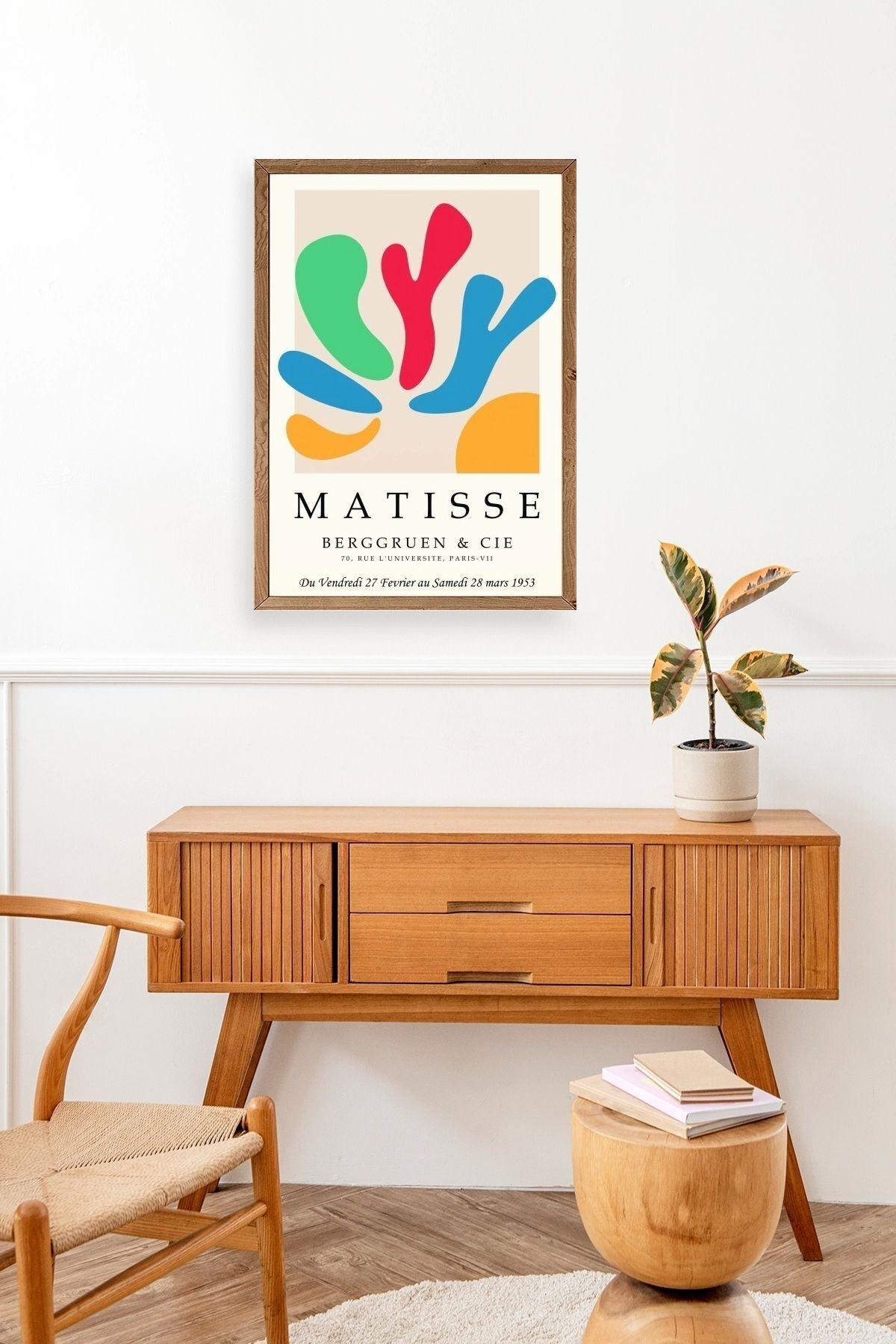 Modern Ahşap Çerçeveli Tablo 30 x 42