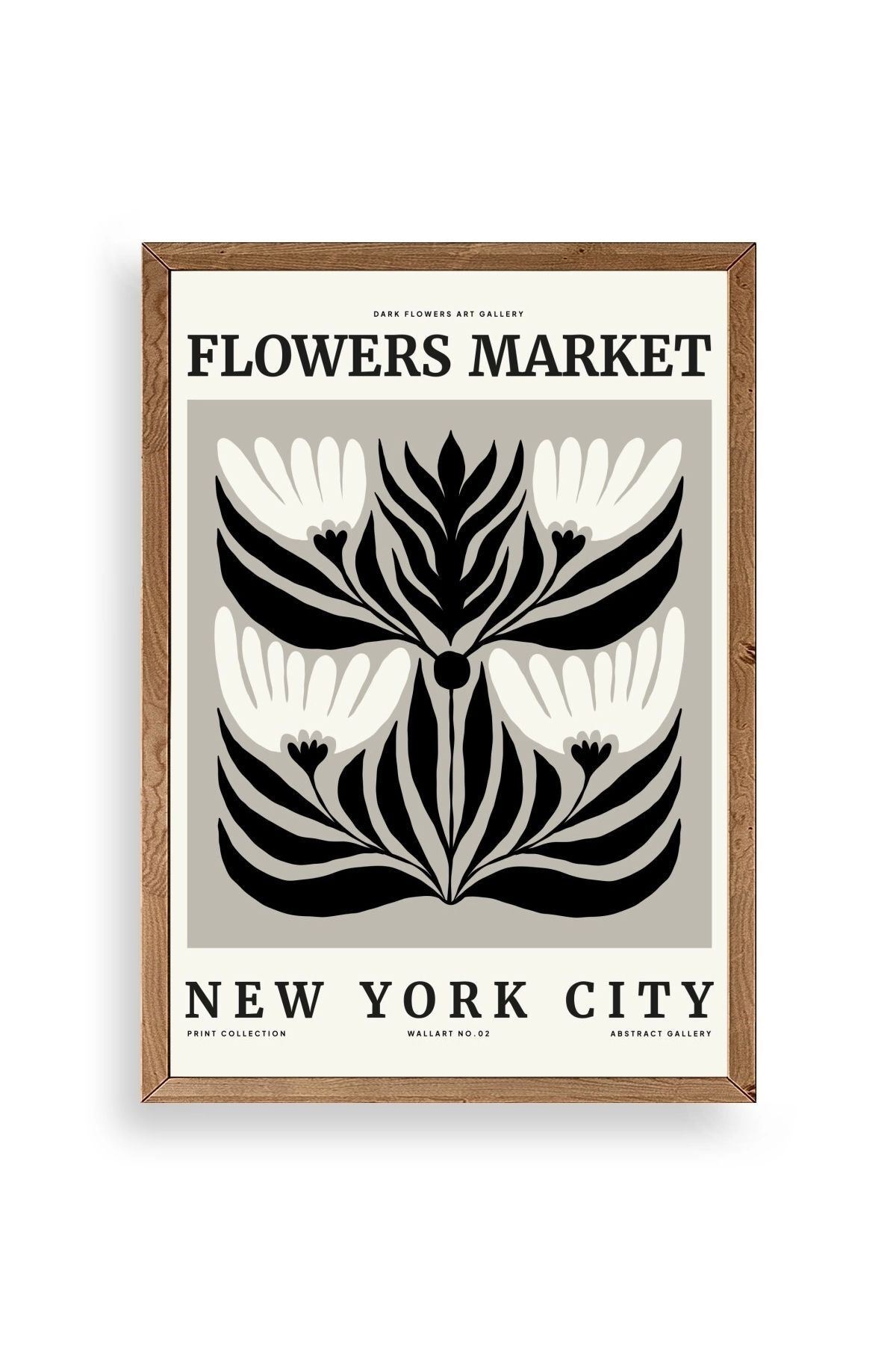 Çiçek Ahşap Çerçeveli Tablo 17 x 23