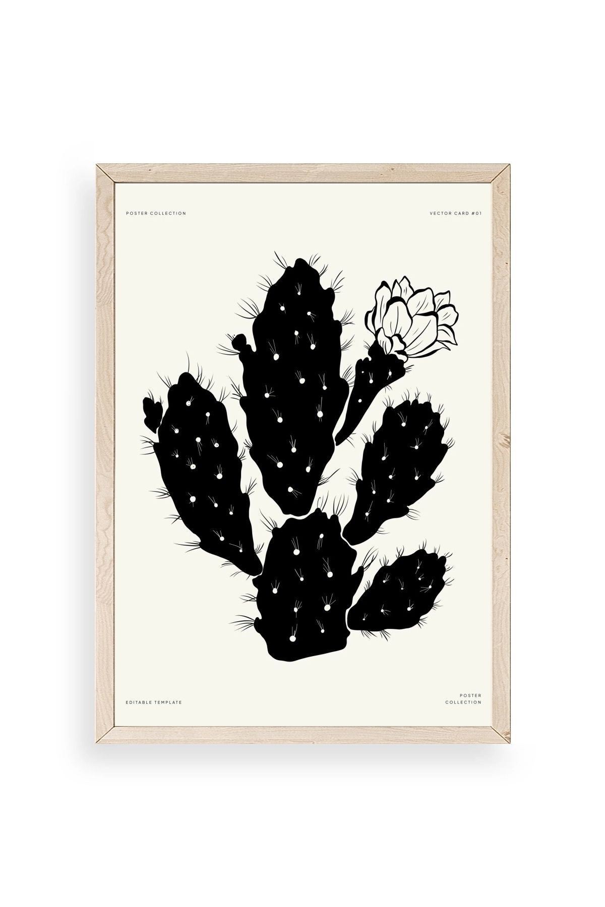 Çiçek Ahşap Çerçeveli Tablo 30 x 42