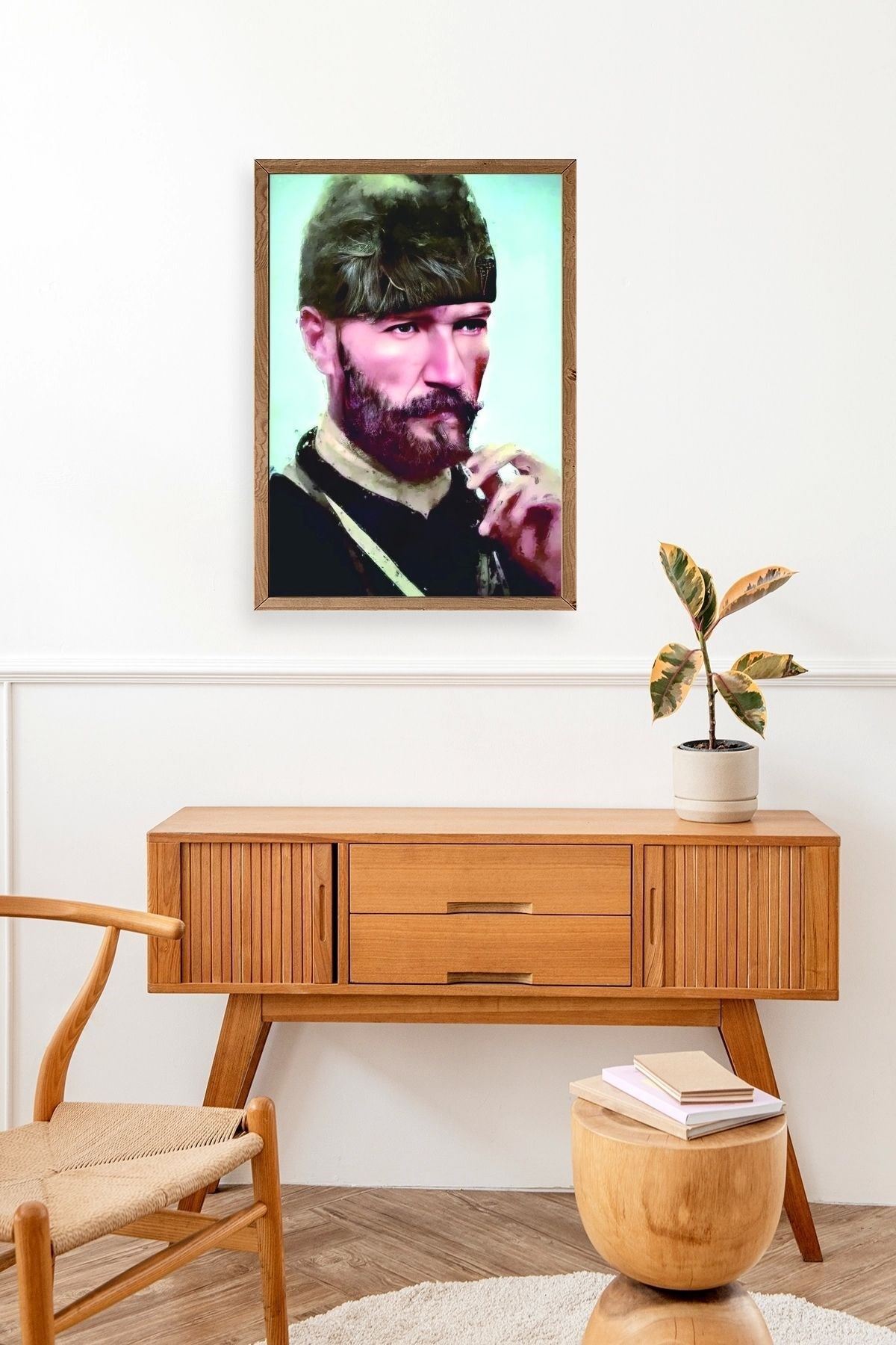 Atatürk Ahşap Çerçeveli Tablo 17 x 23