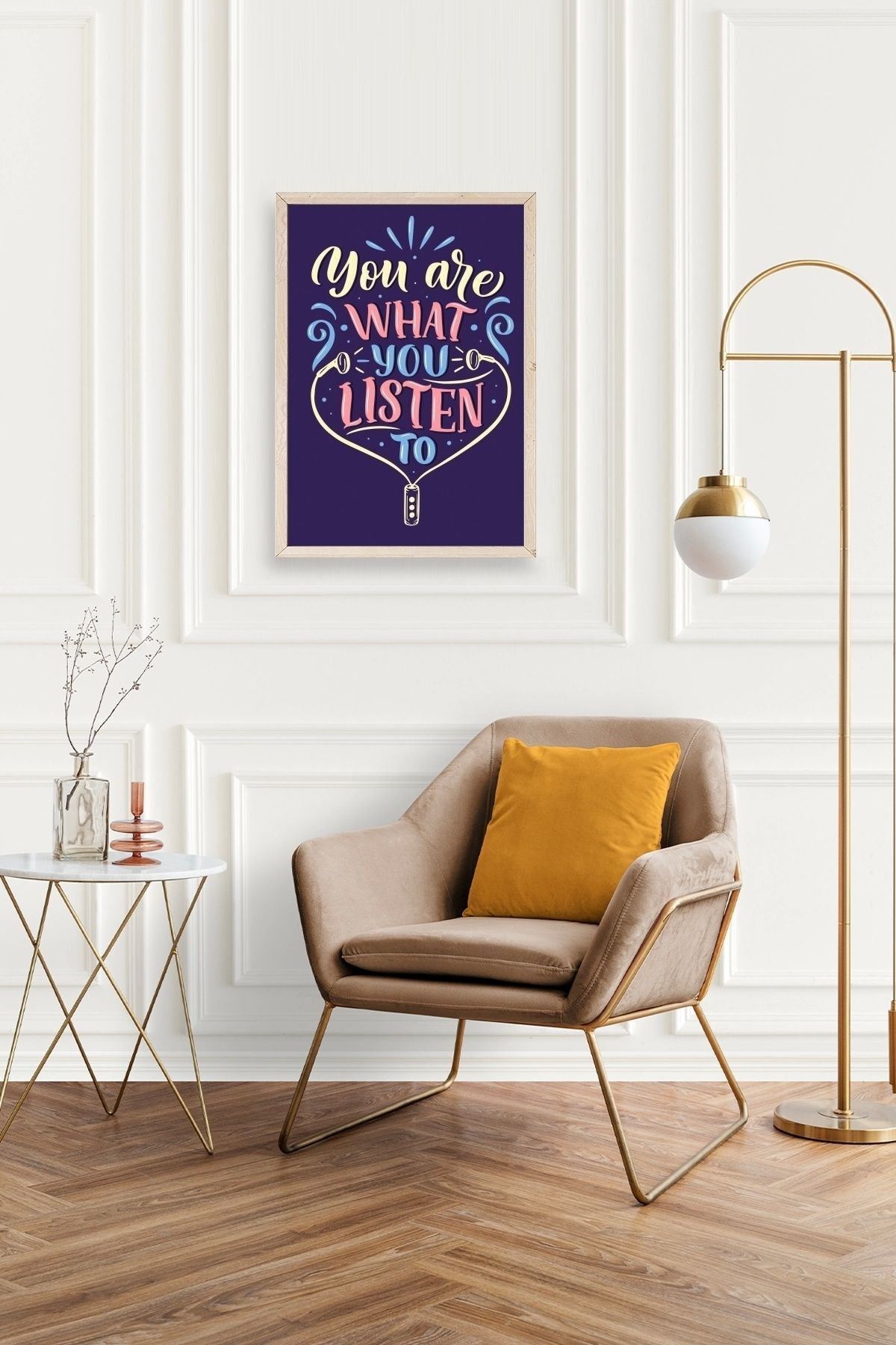 Motto Ahşap Çerçeveli Tablo 50 x 70