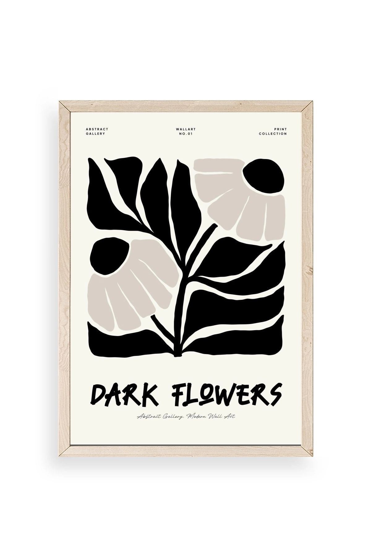 Çiçek Ahşap Çerçeveli Tablo 30 x 42