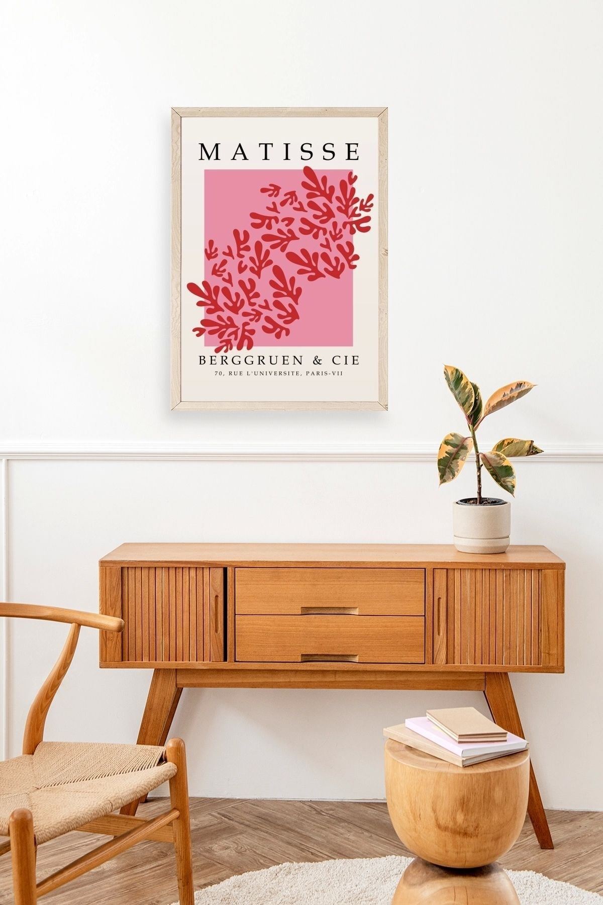 Çiçek Ahşap Çerçeveli Tablo 23 x 30