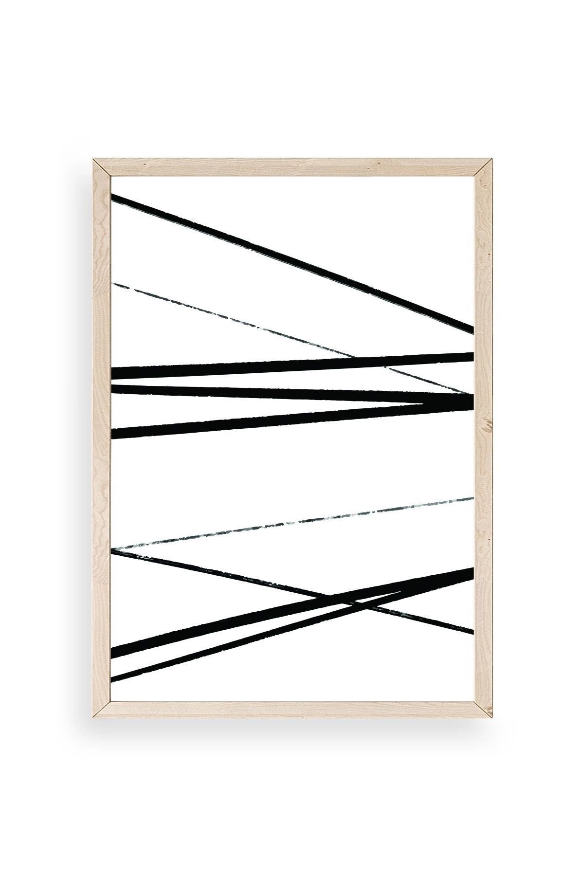 Modern Ahşap Çerçeveli Tablo 50 x 70