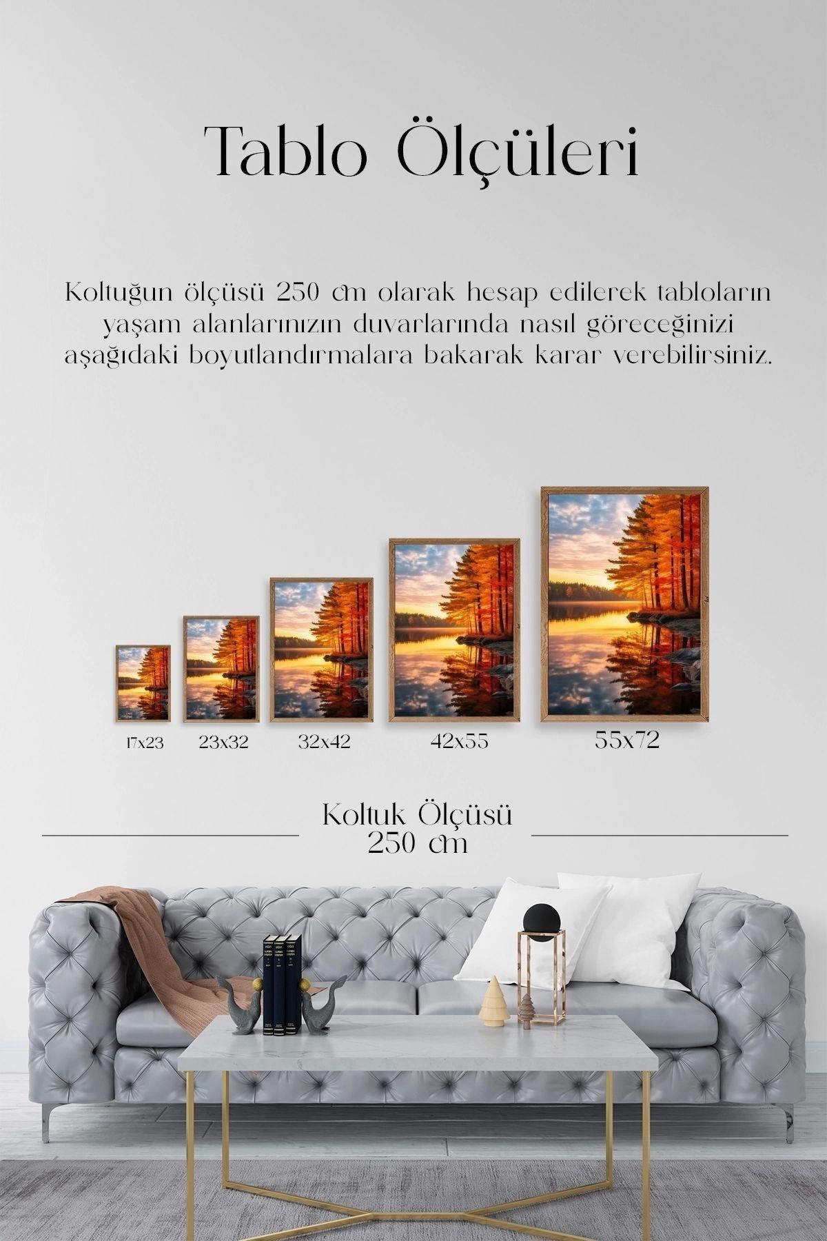 Manzara Ahşap Çerçeveli Tablo 23 x 30