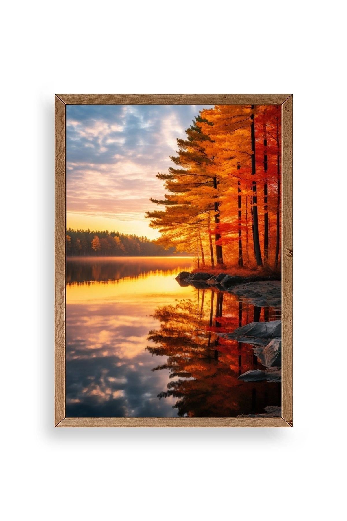 Manzara Ahşap Çerçeveli Tablo 30 x 42