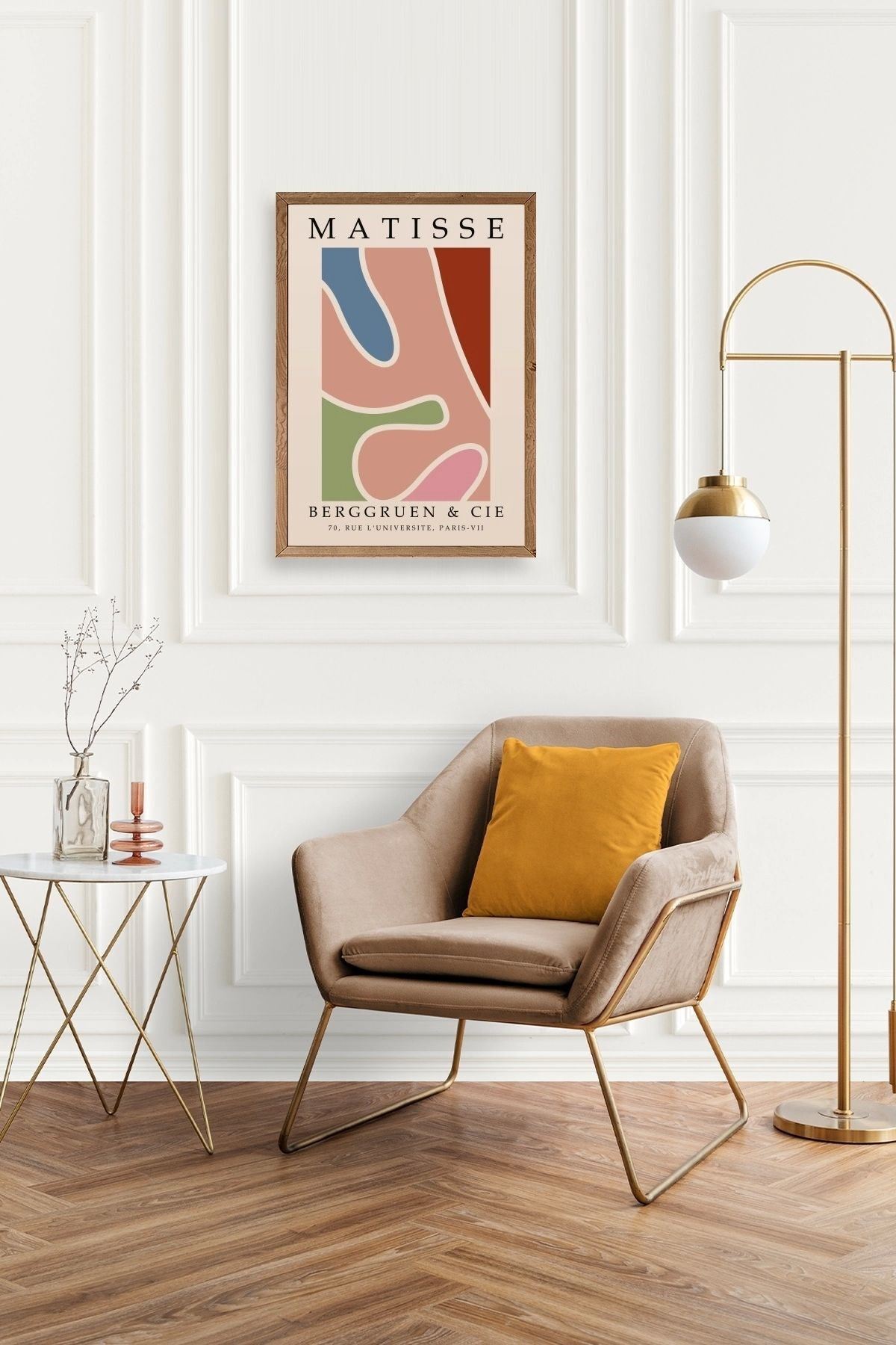 Modern Ahşap Çerçeveli Tablo 30 x 42