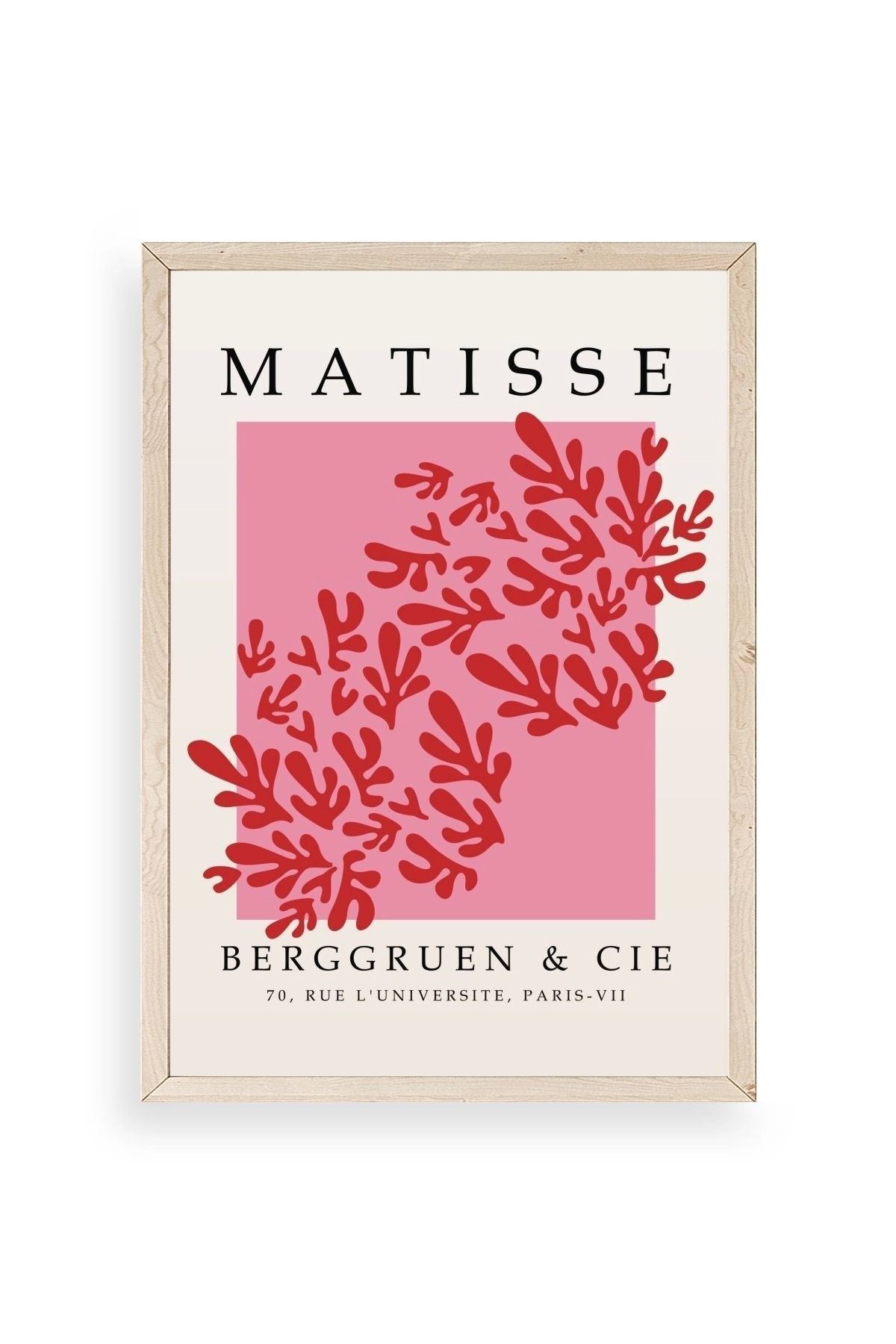 Çiçek Ahşap Çerçeveli Tablo 50 x 70